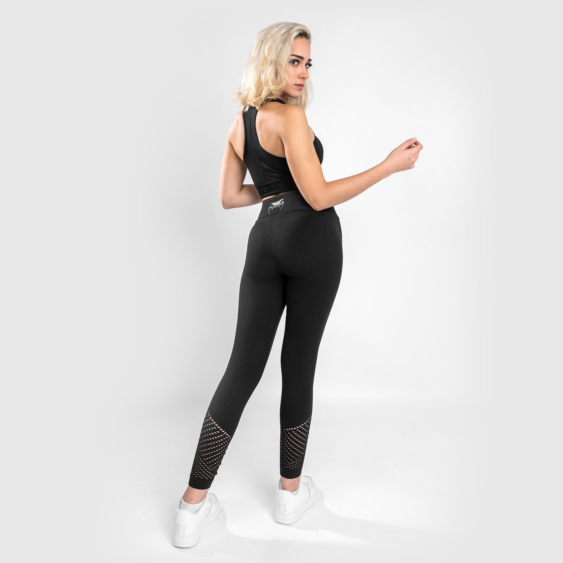 venum-sparring-seamless-leggings-damen-schwarz image 4