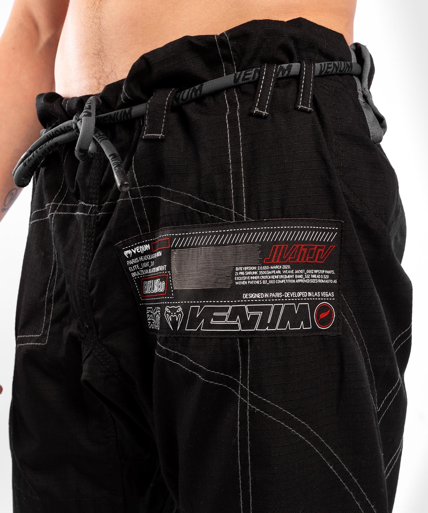 venum-elite-3-0-light-bjj-gi-kimono-schwarz image 8