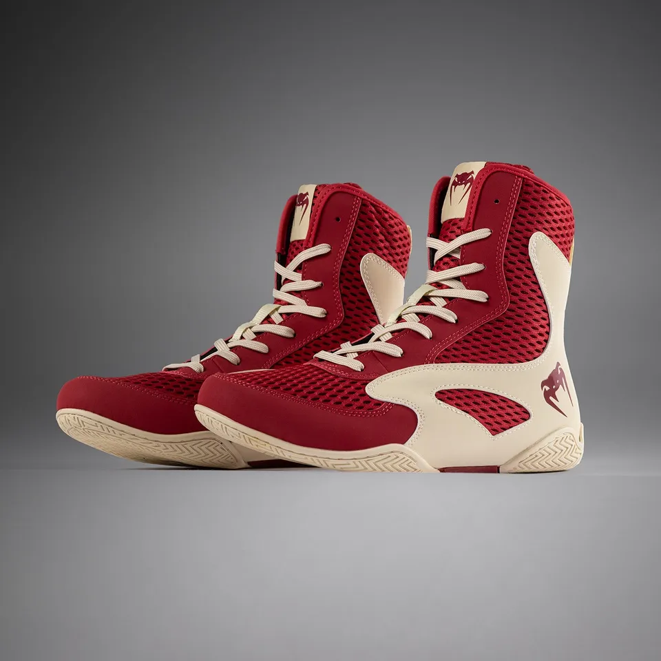venum-contender-boxschuhe-rubinrot-elfenbein image 1