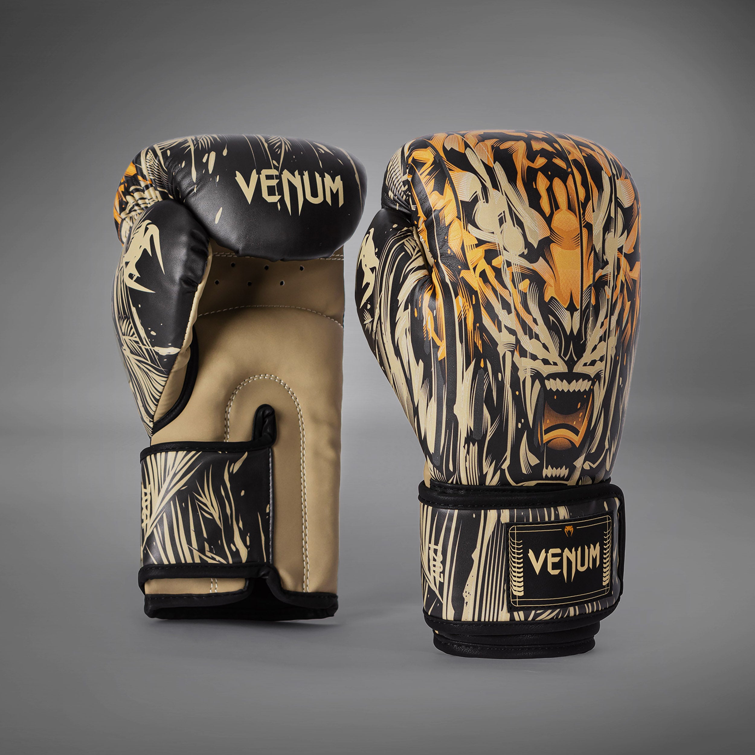 venum-tiger-boxhandschuhe-schwarz-neonorange image 3