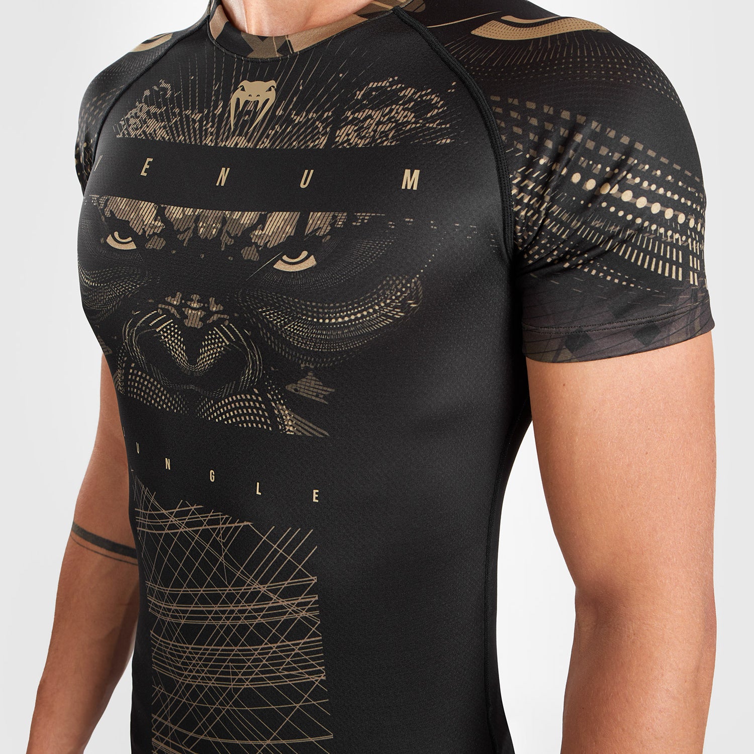 venum-gorilla-jungle-rashguard-kurzarm-schwarz-sand image 5