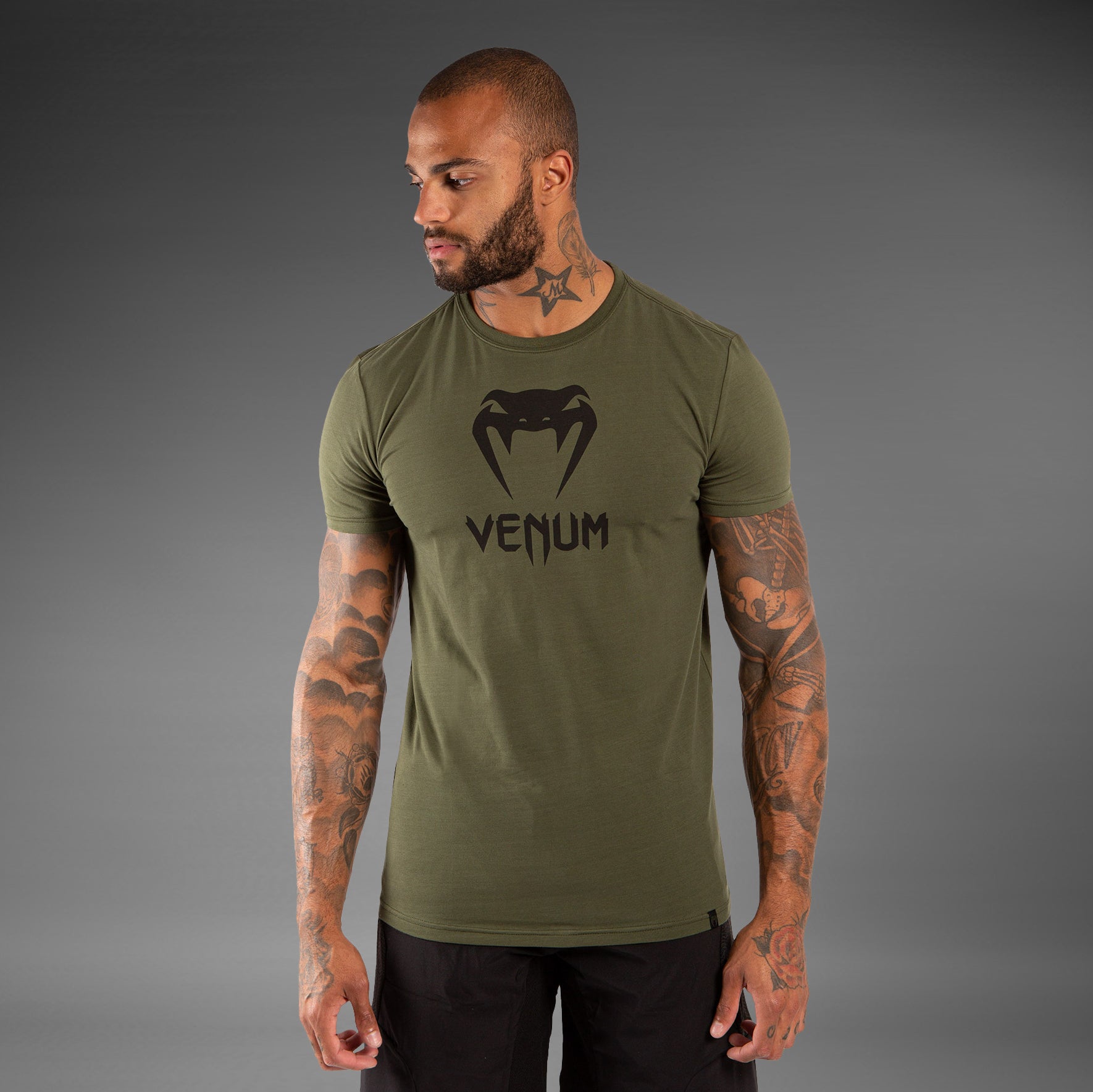 venum-classic-t-shirt-khaki-herren-baumwolle image 1