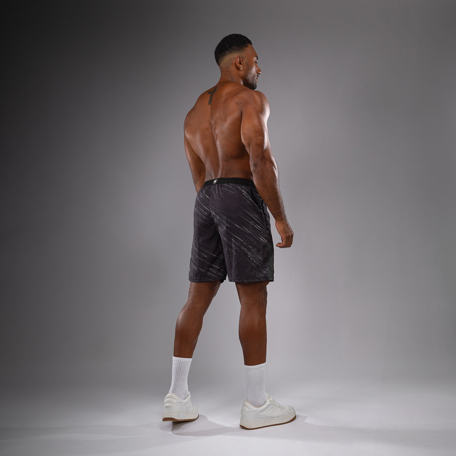 venum-rapid-trainingsshorts-herren-schwarz-sturmgrau image 4