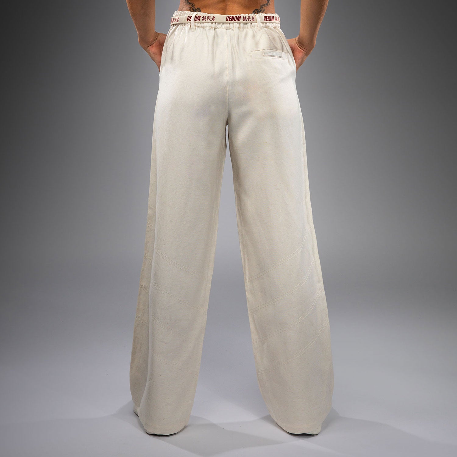 venum-serpenti-damen-hose-elfenbein-burgunder image 3