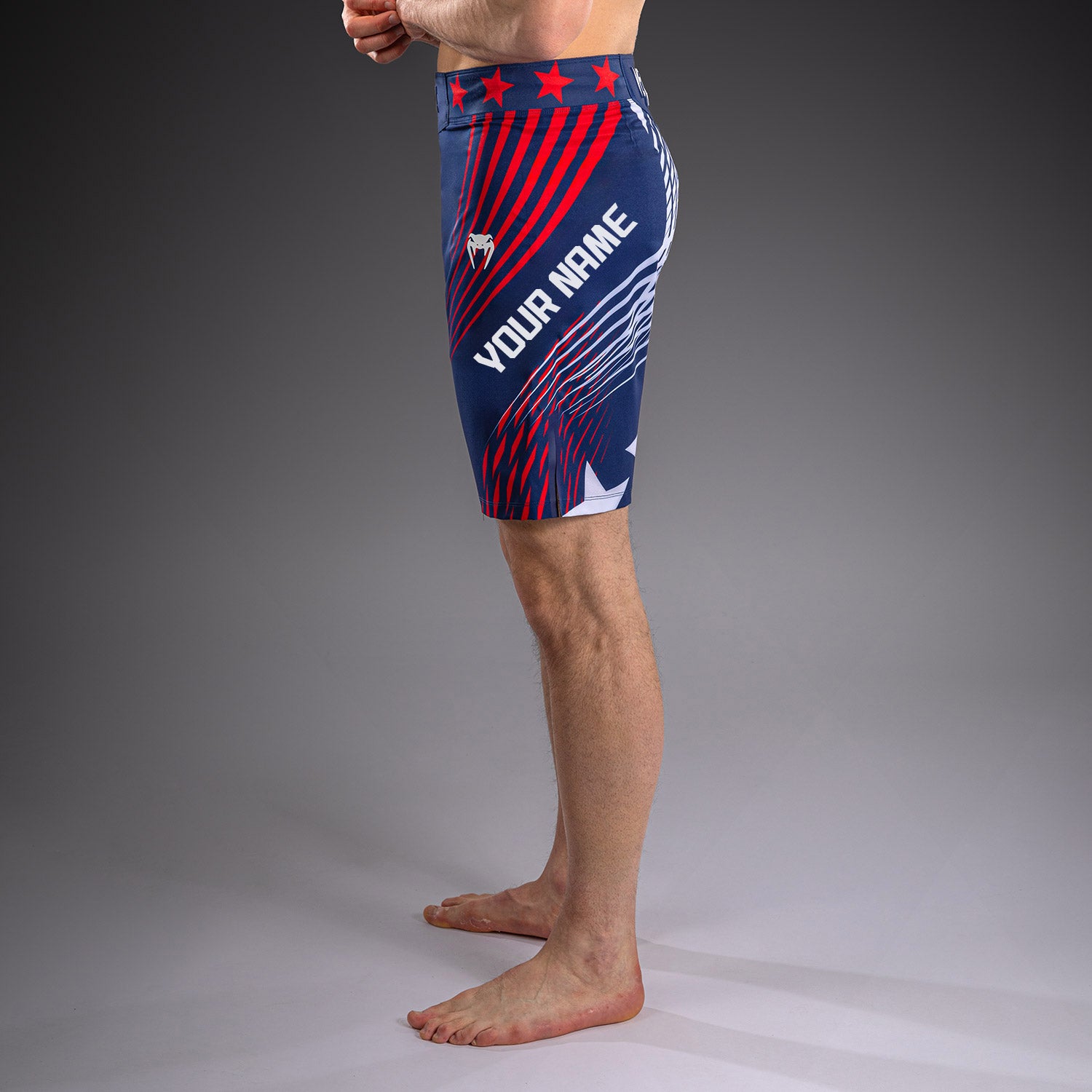 ufc-freedom-250-by-venum-authentic-fight-night-fightshorts-long-fit-blau-f-r-her image 7