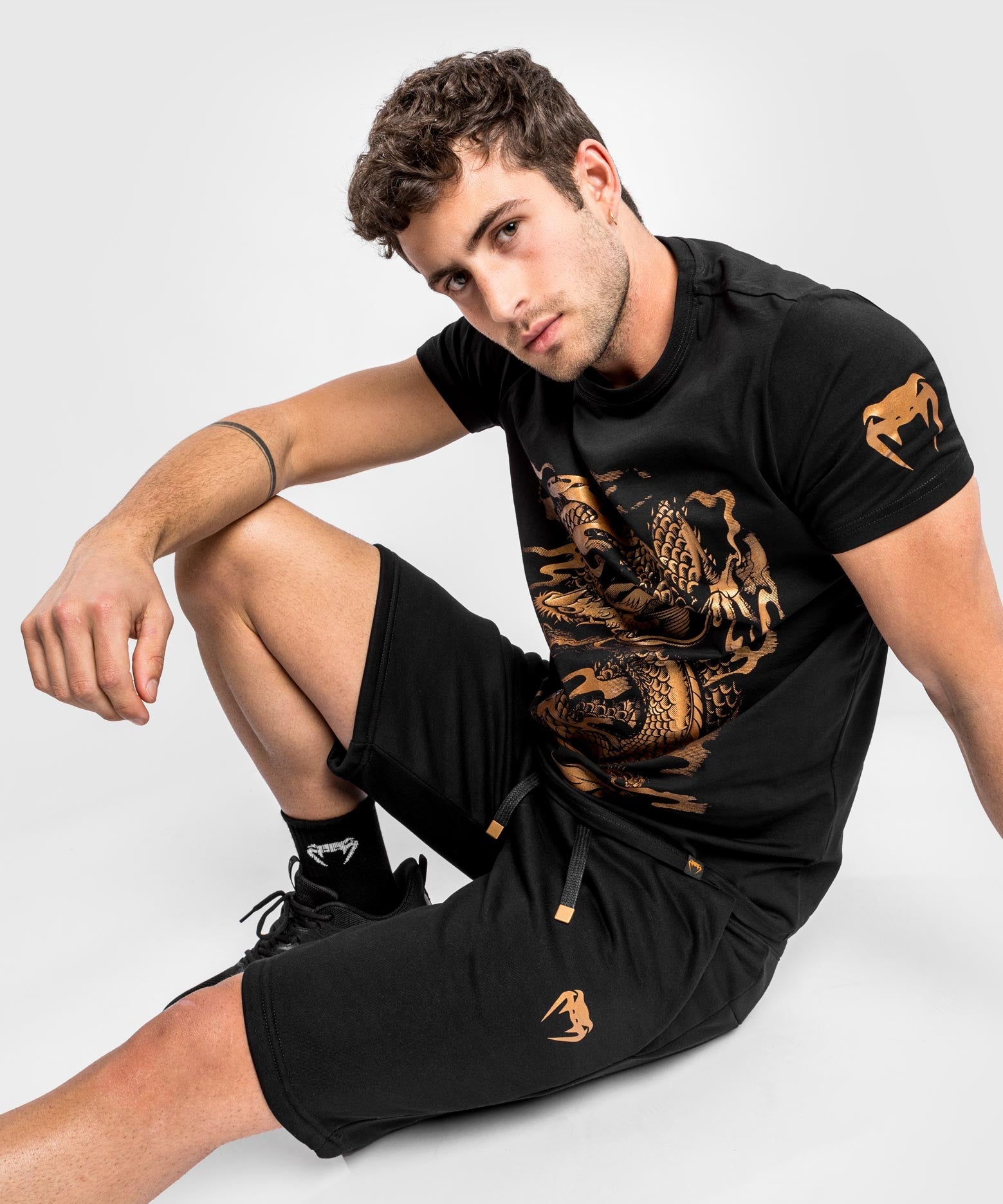 venum-dragon-s-flight-t-shirt-herren-schwarz-bronze image 6