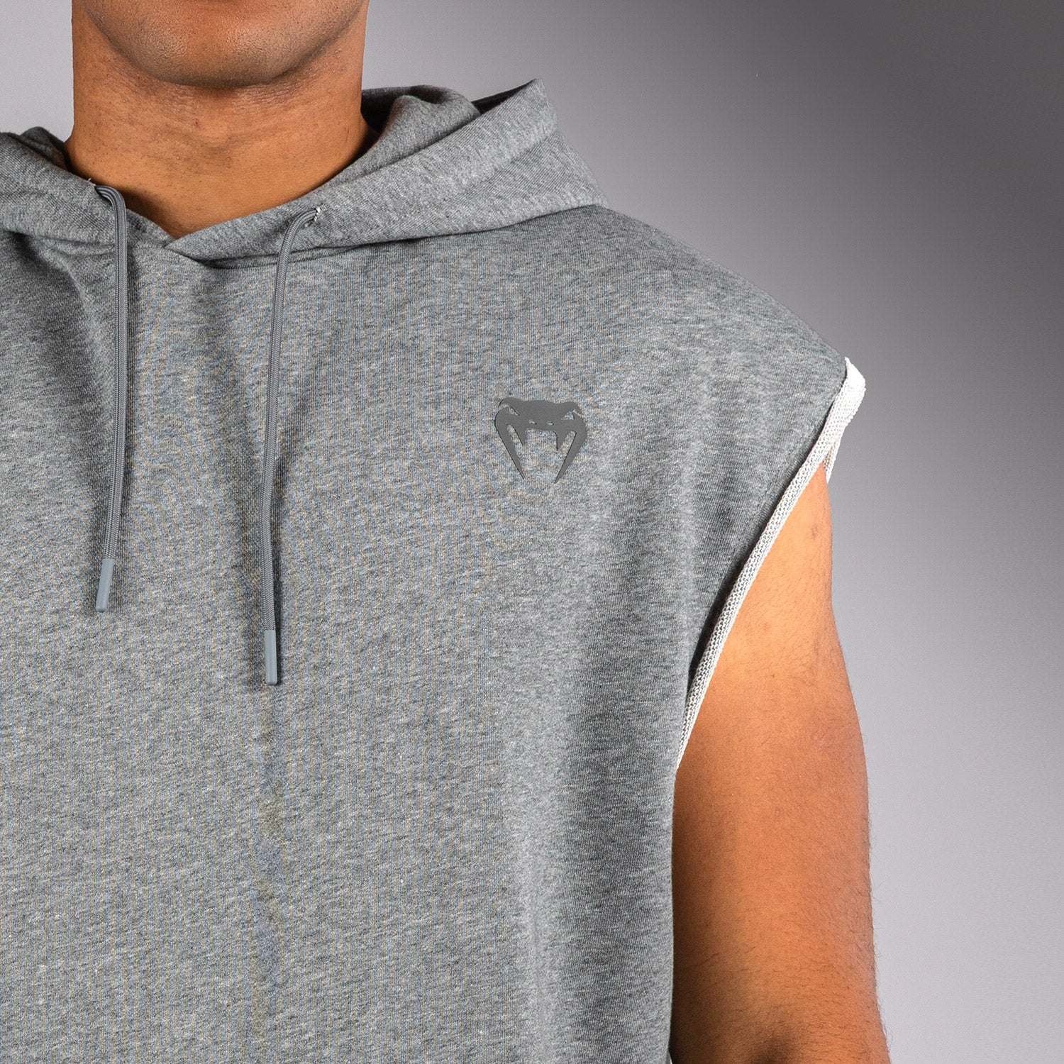 venum-divide-rmelloser-kapuzenpullover-herren-meliert-grau image 4