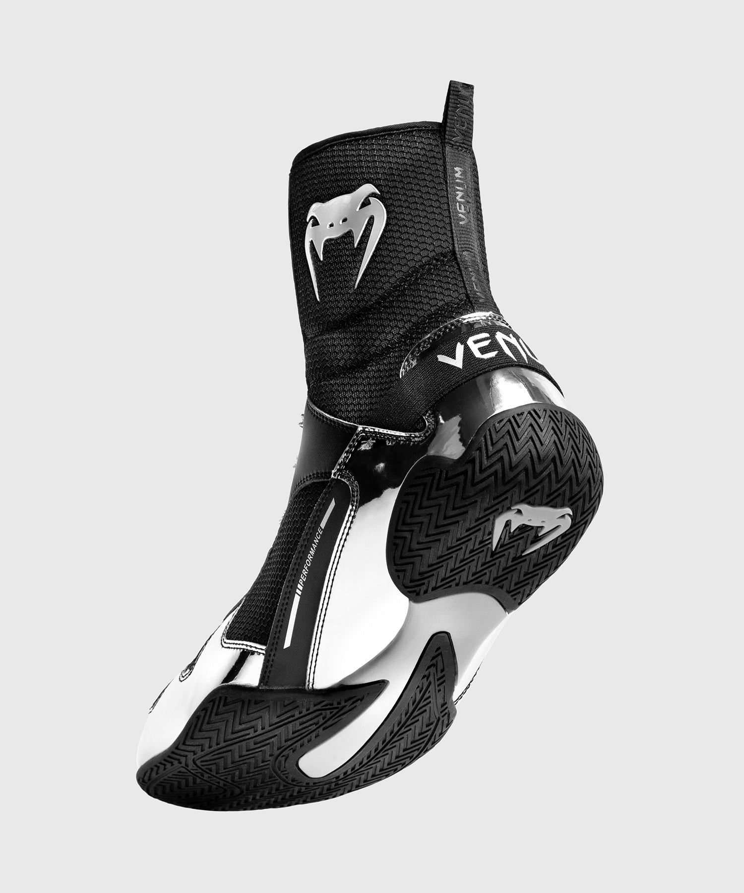 venum-elite-boxschuhe-schwarz-silber image 2