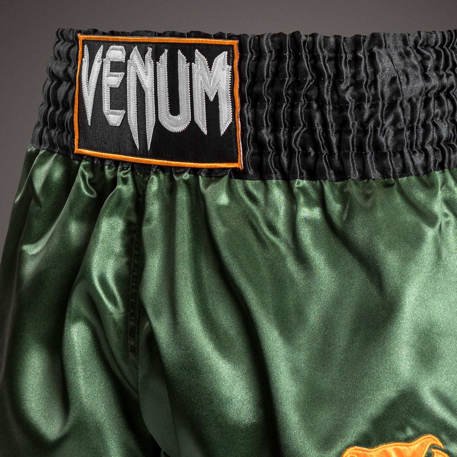 venum-classic-muay-thai-shorts-gr-n-gold-schwarz image 5