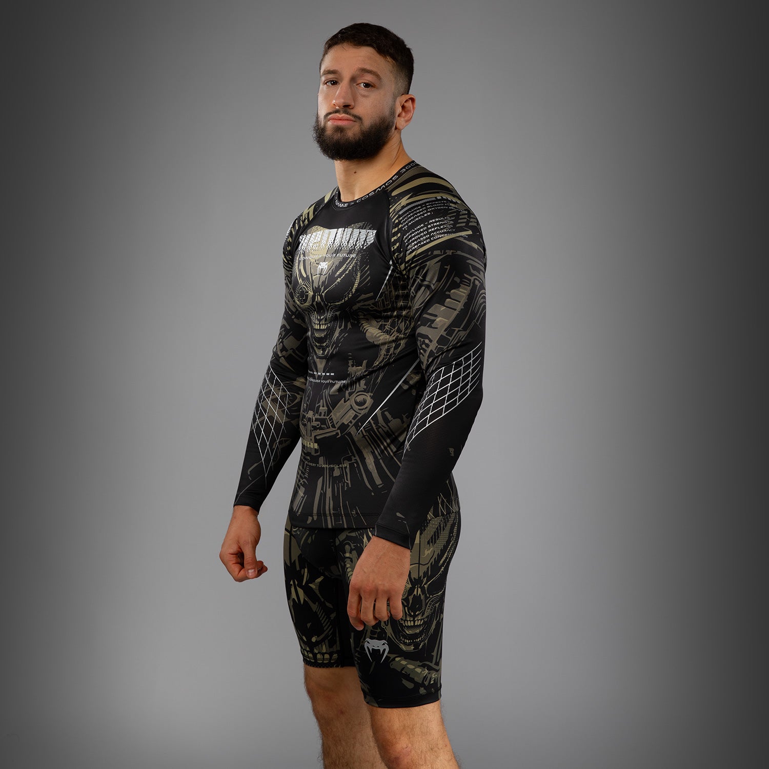 venum-invader-langarm-rashguard-schwarz-sand image 5