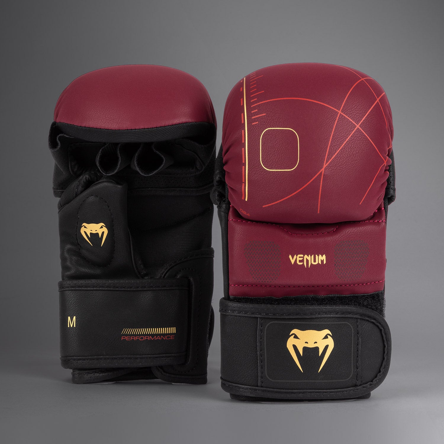 venum-tactical-xt-sparringhandschuhe-schwarz-bordeaux-gold image 2