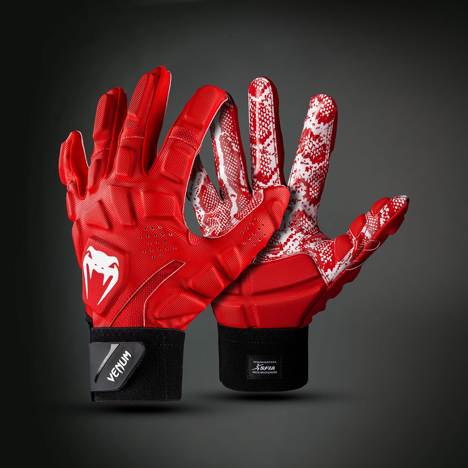 venum-elite-xtp-american-football-handschuhe-rot-wei image 1