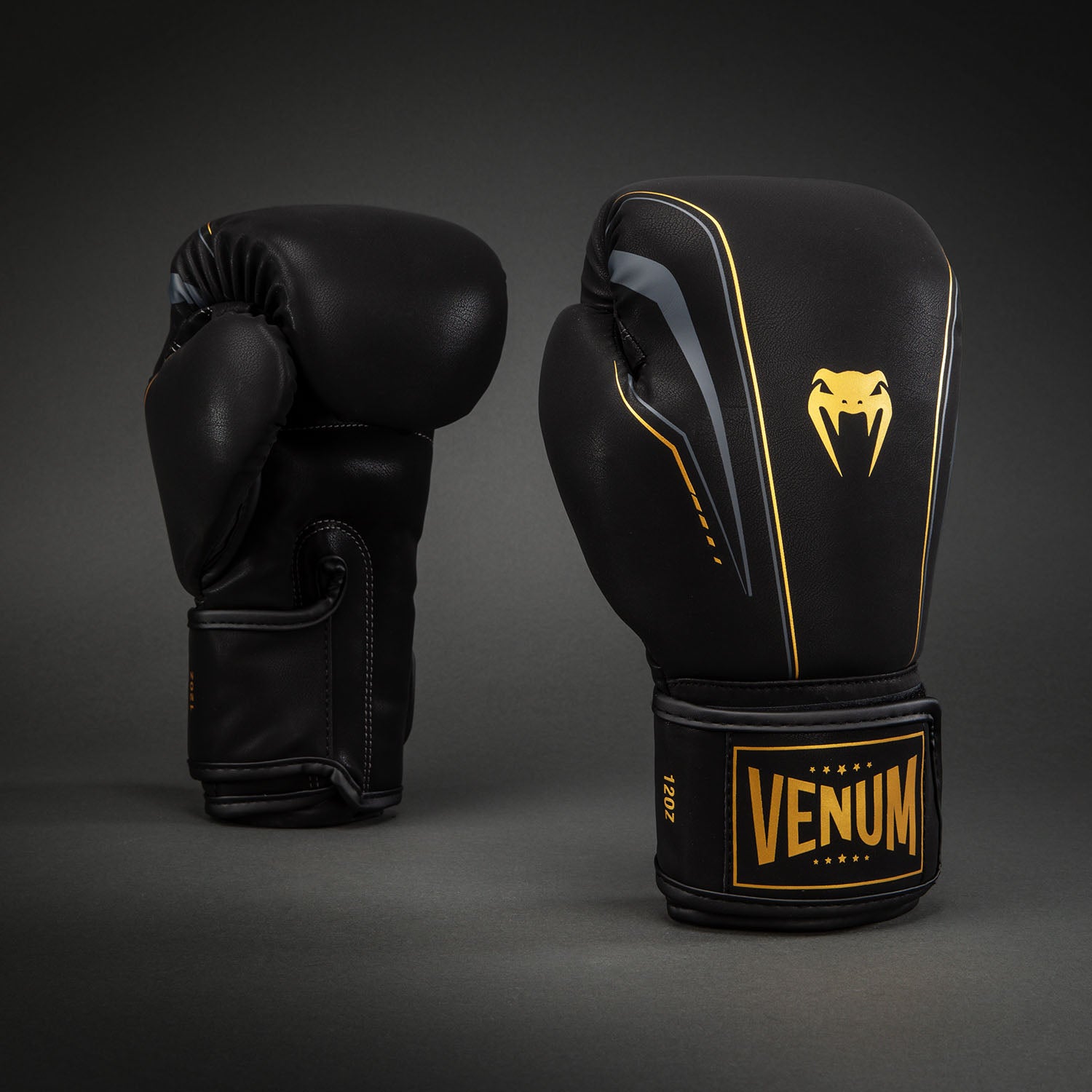 venum-streamline-boxhandschuhe-schwarz-gold image 1
