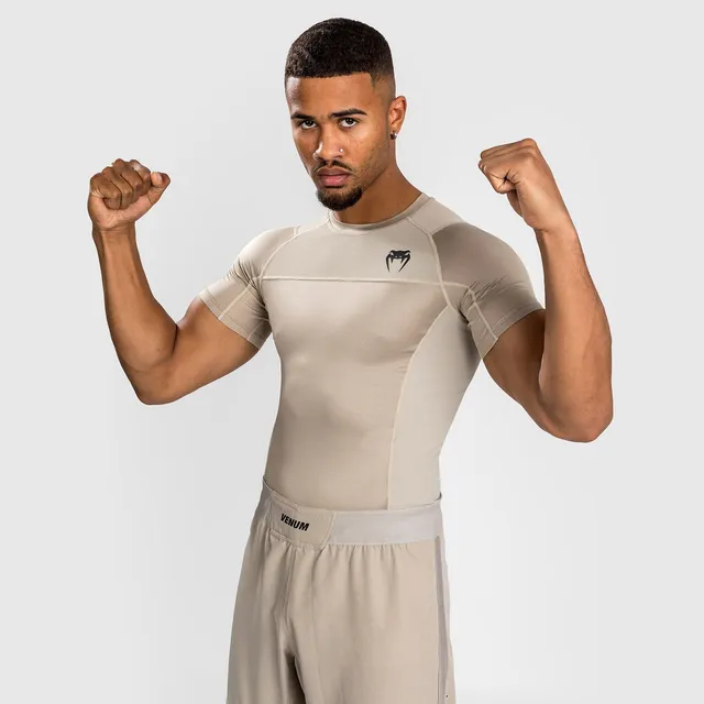venum-g-fit-air-rashguard-kurzarm-herren-sand image 1