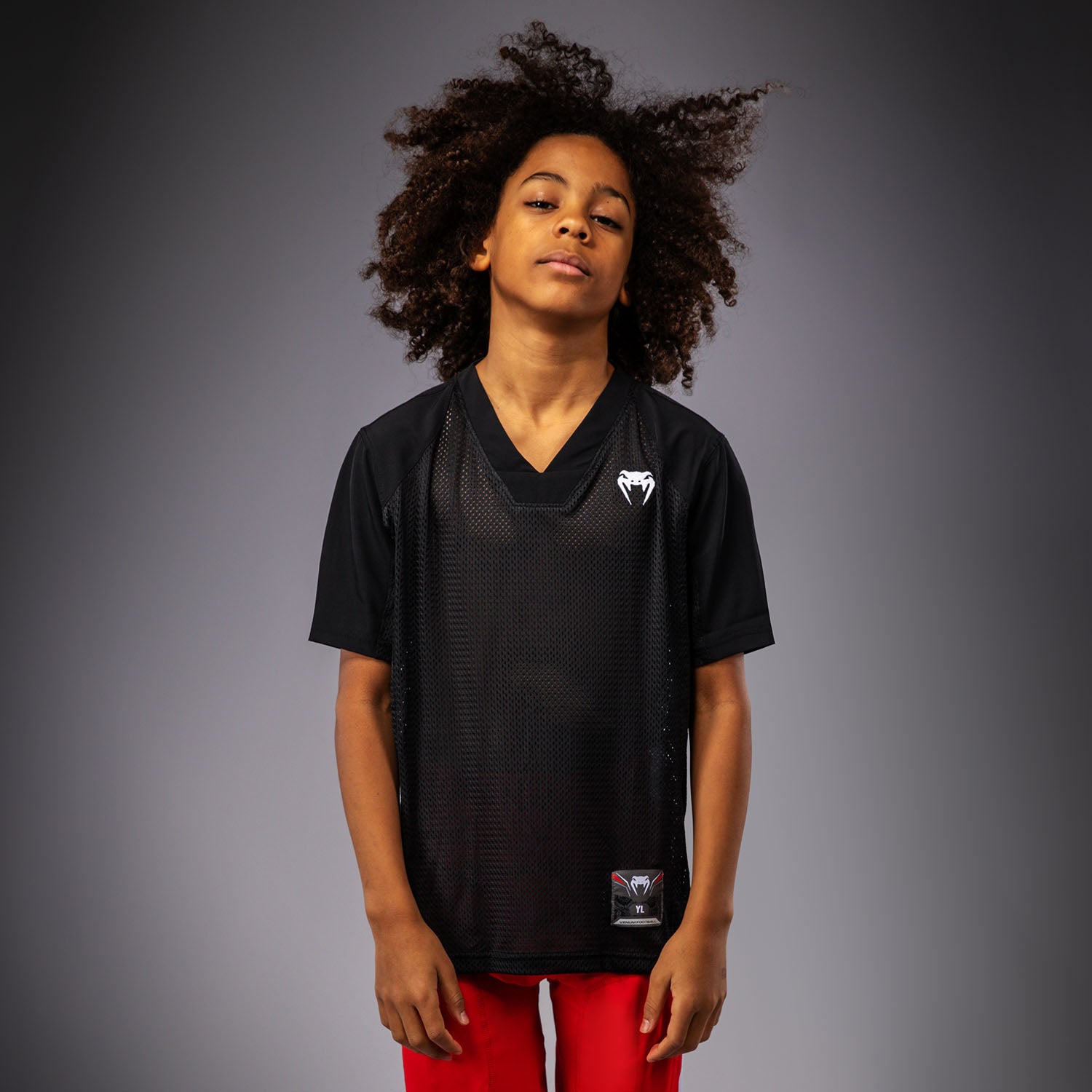 venum-elite-fu-ball-kurzarmtrikot-f-r-kinder-schwarz image 1