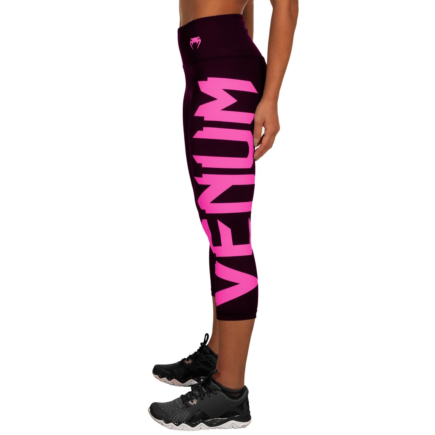 venum-giant-kurze-leggings-schwarz-neonrosa image 4