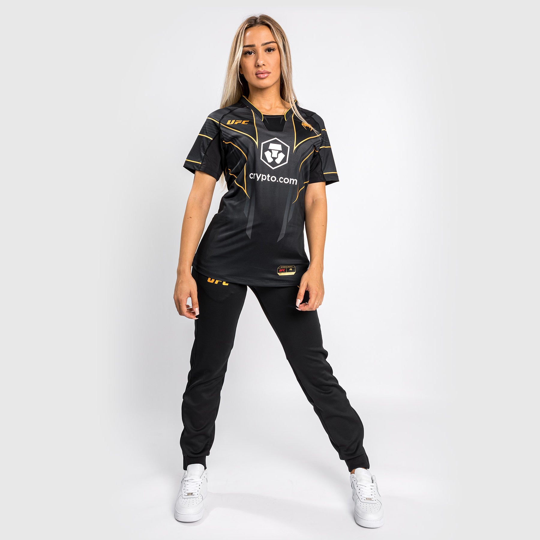 ufc-venum-authentic-fight-night-2-0-walkout-jersey-damen-champion-schwarz-gold image 5