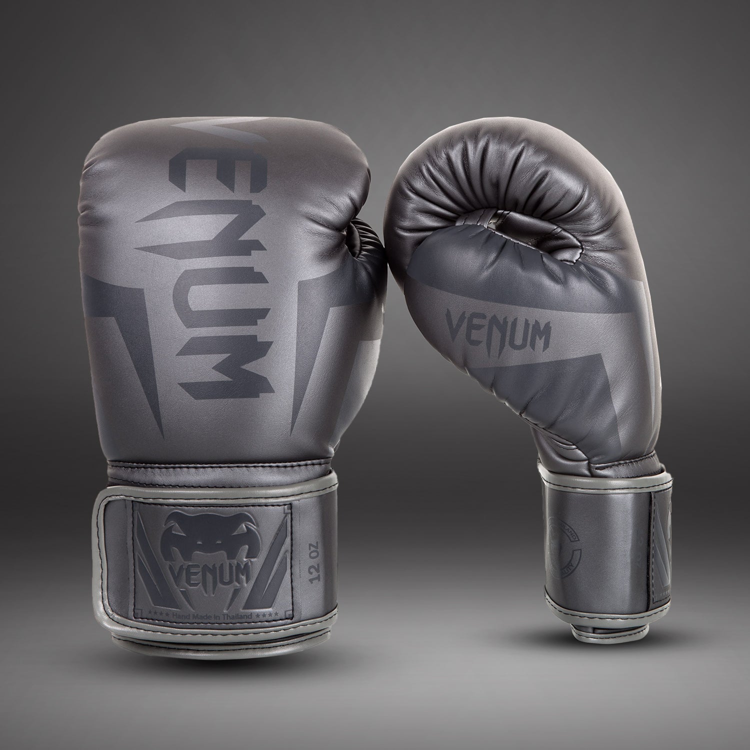 venum-elite-boxhandschuhe-grau-grau image 1