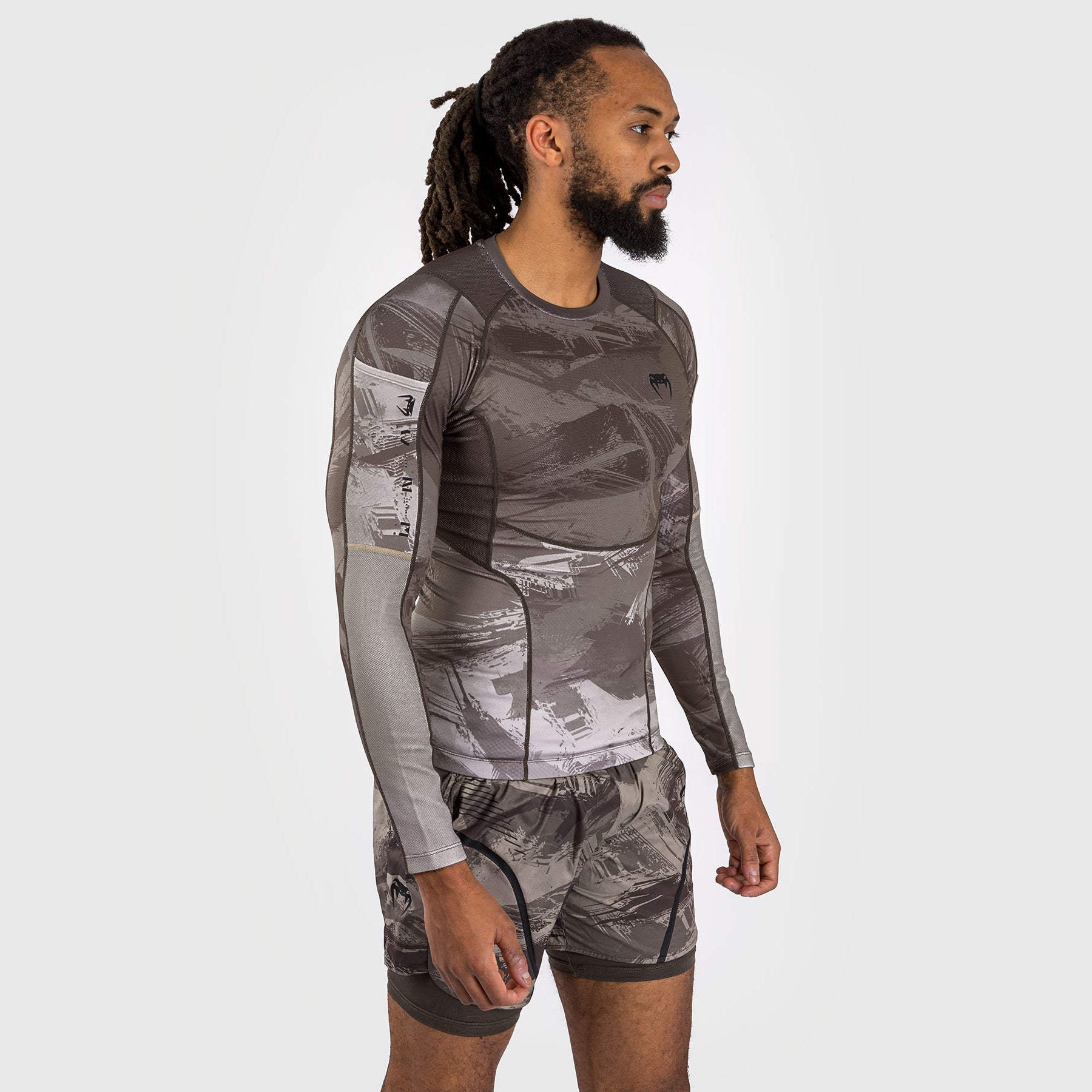 venum-electron-3-0-rashguard-langarm-herren-sand image 3