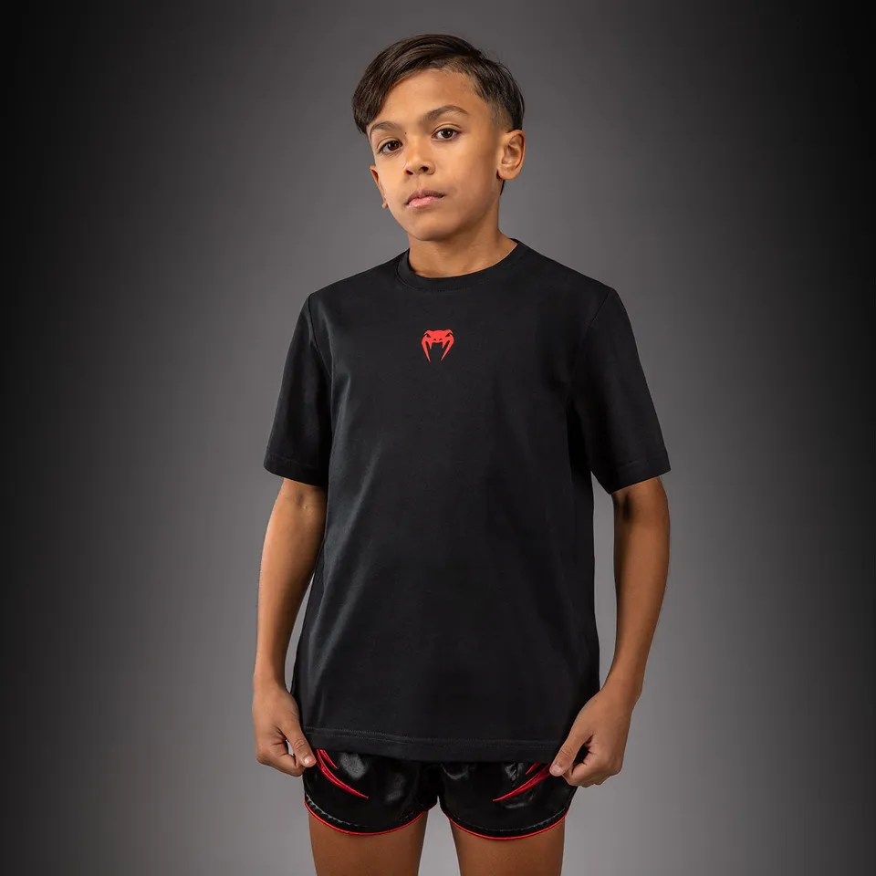 venum-attack-kids-t-shirt-baumwolle-schwarz-rot image 1