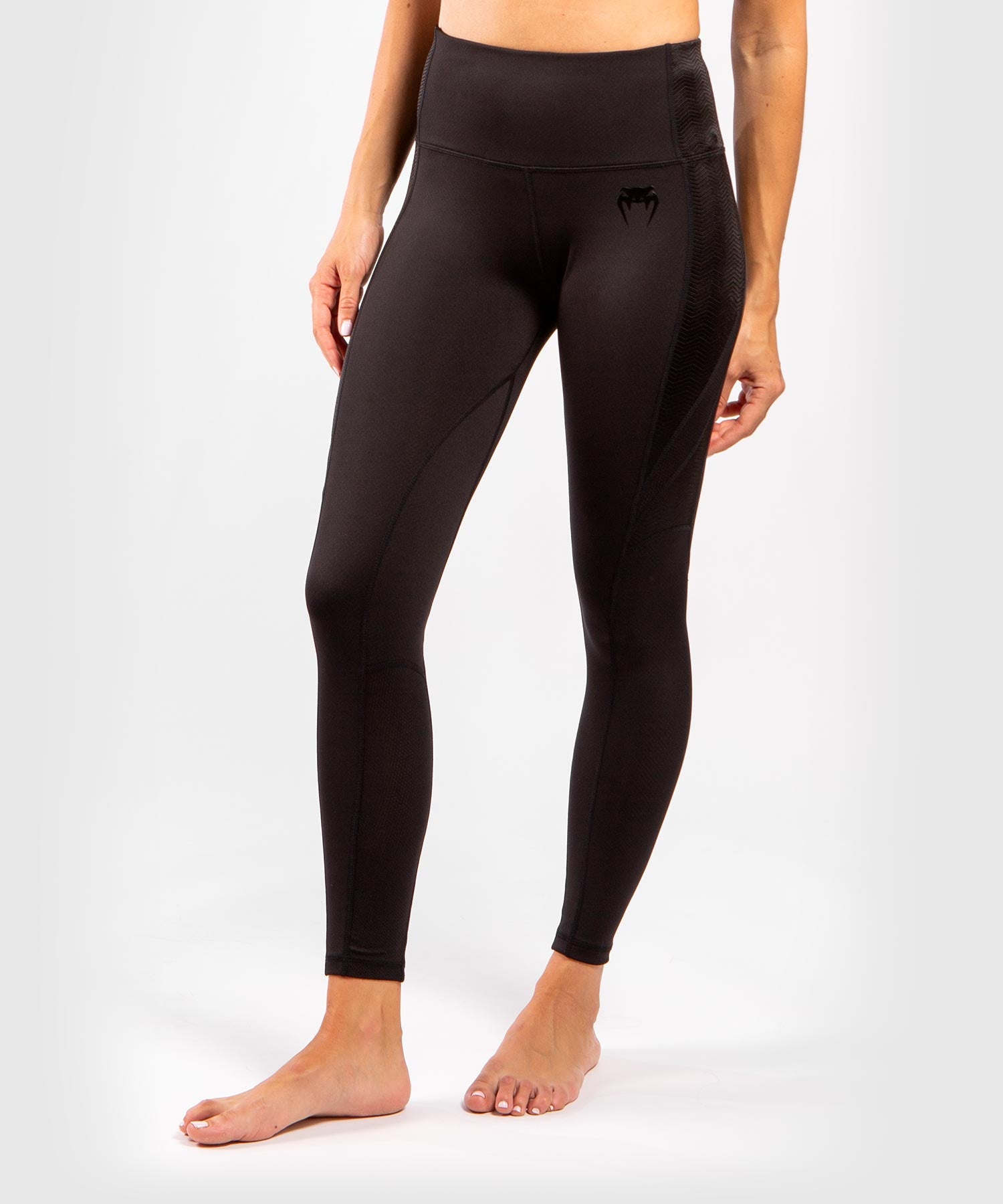 venum-g-fit-leggings-damen-schwarz-schwarz-mit-mesh image 3