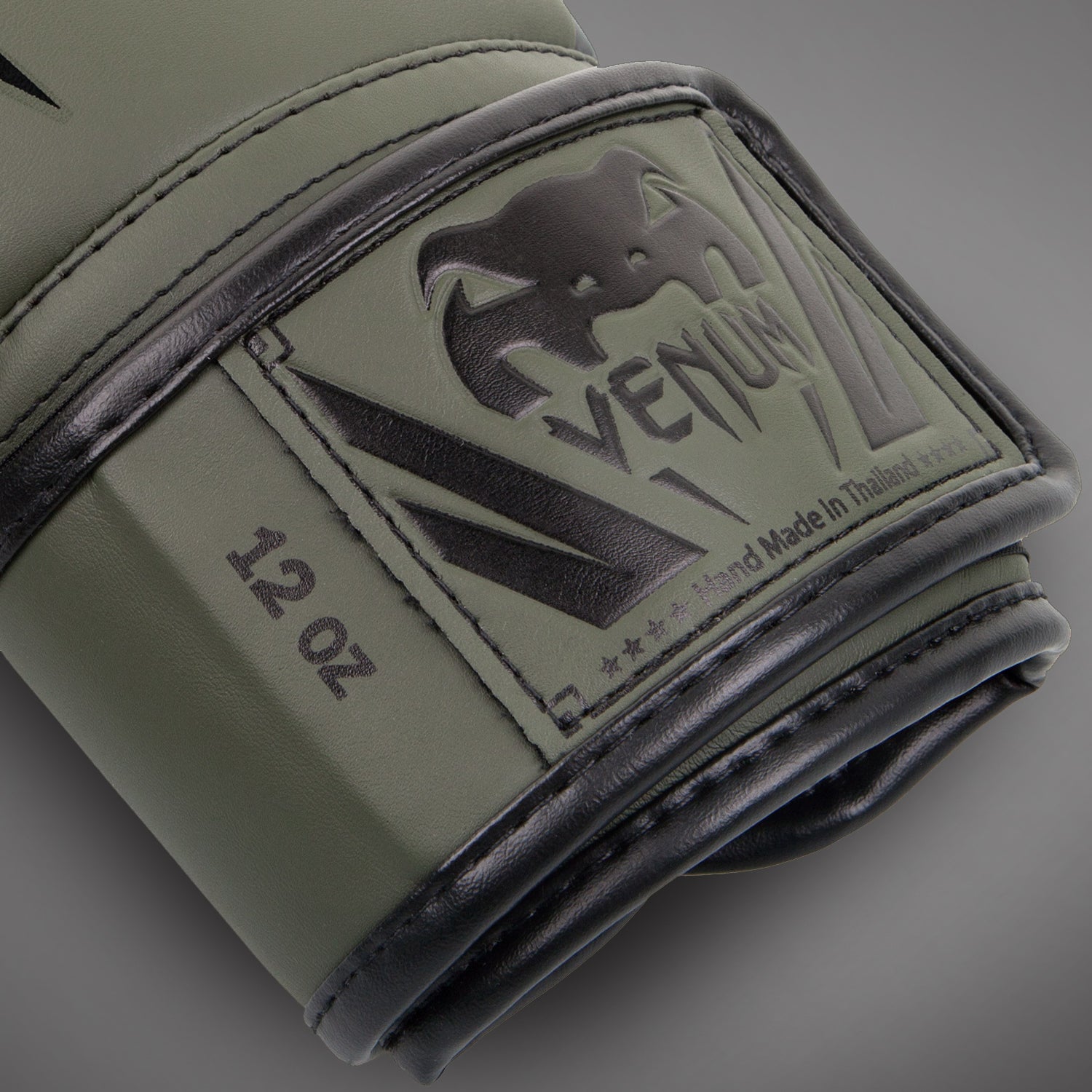venum-elite-boxhandschuhe-khaki-schwarz image 3