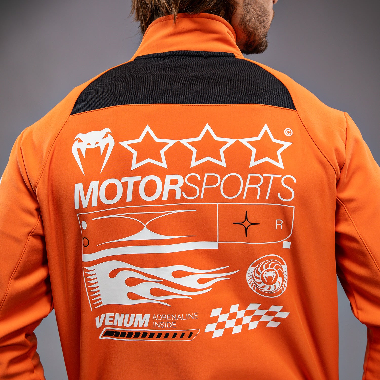 venum-motorsport-softshell-jacke-tangerine-orange image 6