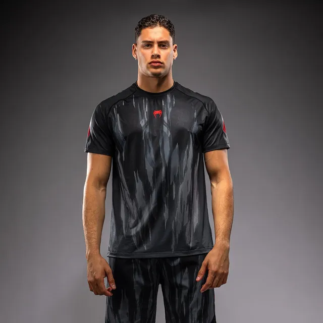 venum-demon-dry-tech-t-shirt-schwarz-grau image 1