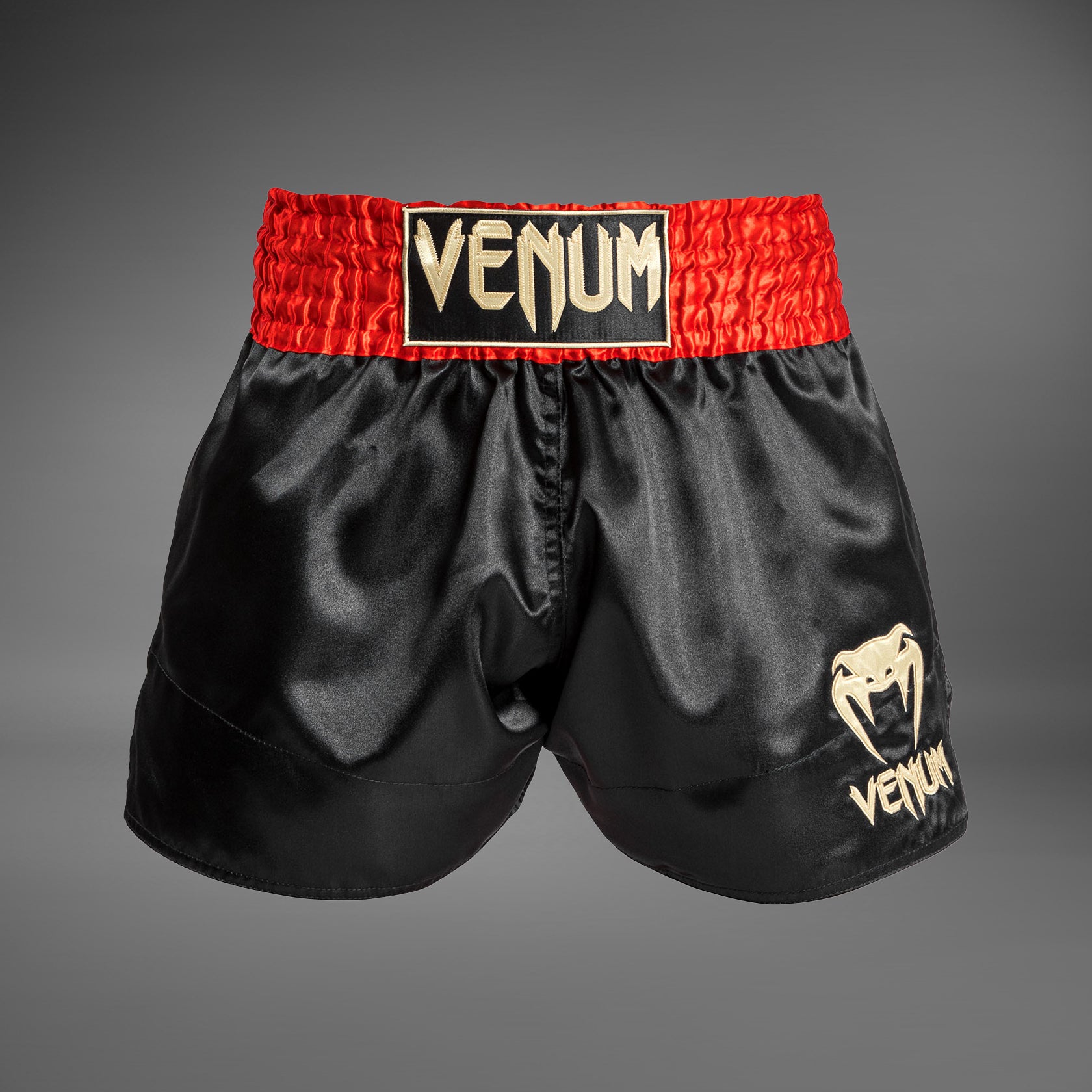 venum-classic-muay-thai-shorts-rot-schwarz-gold image 1