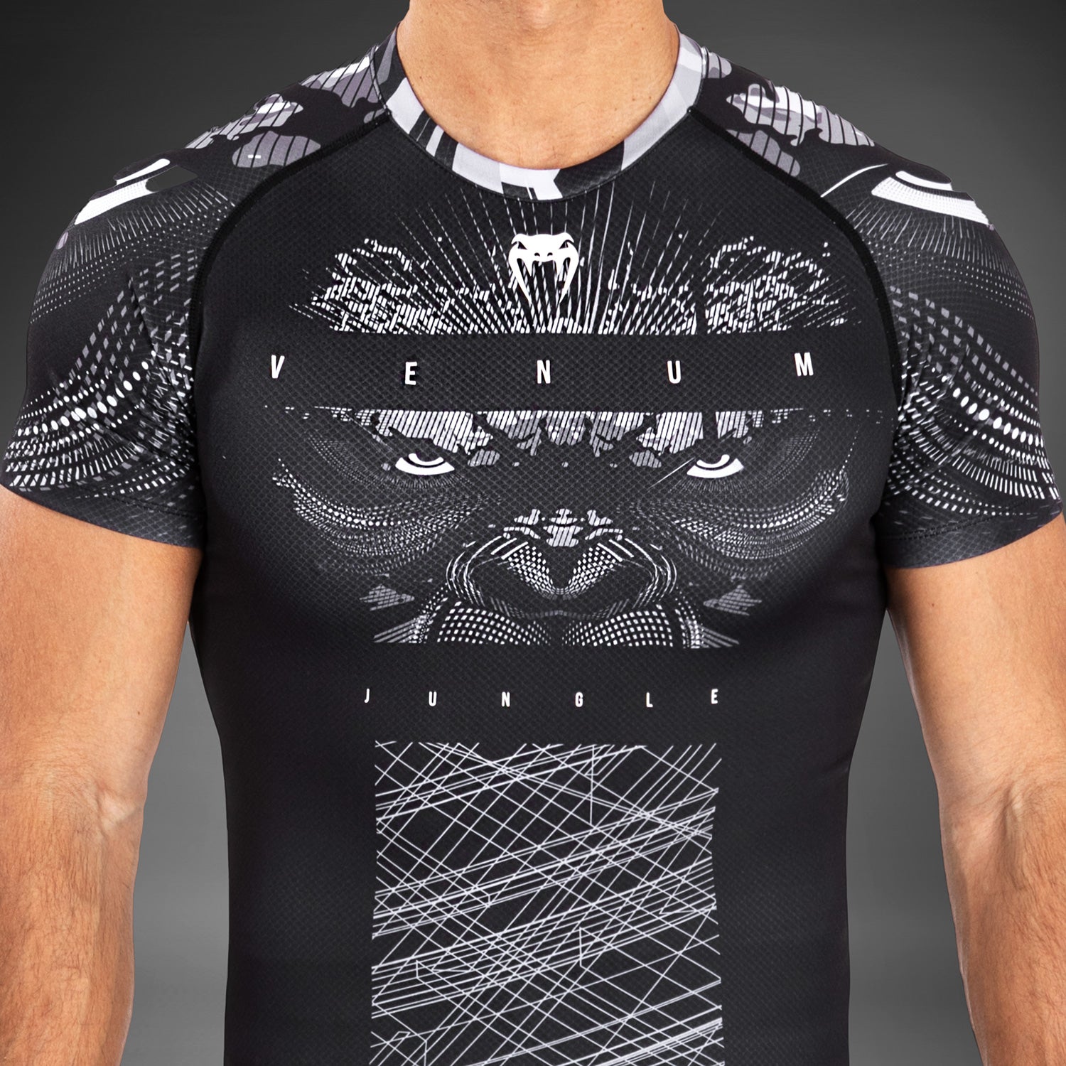 venum-gorilla-jungle-rashguard-kurzarm-schwarz-wei image 5