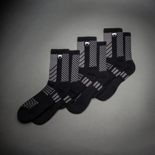 venum-vector-crew-socken-3er-pack-schwarz-grau image 1