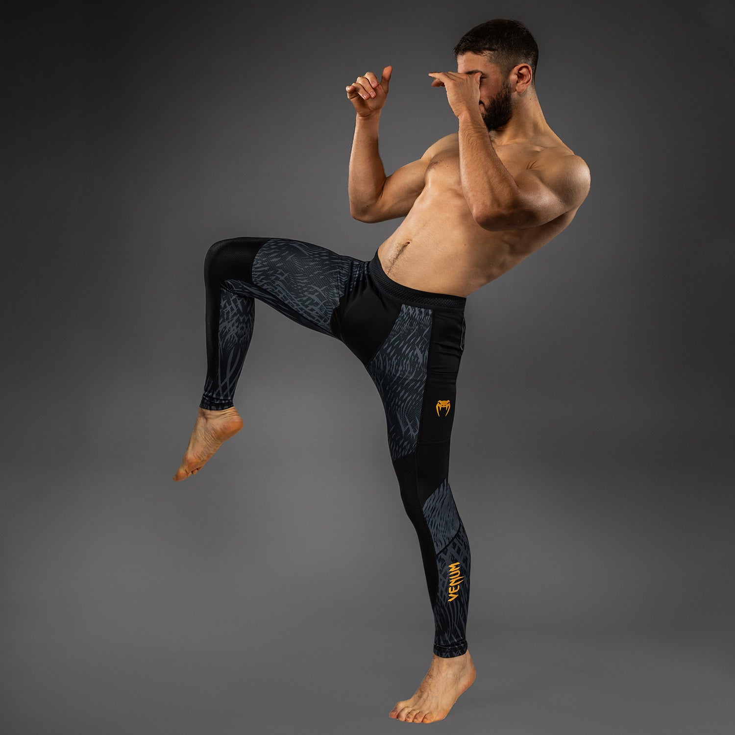 venum-x-chimaev-spats-kompressionstights-schwarz-grau image 8