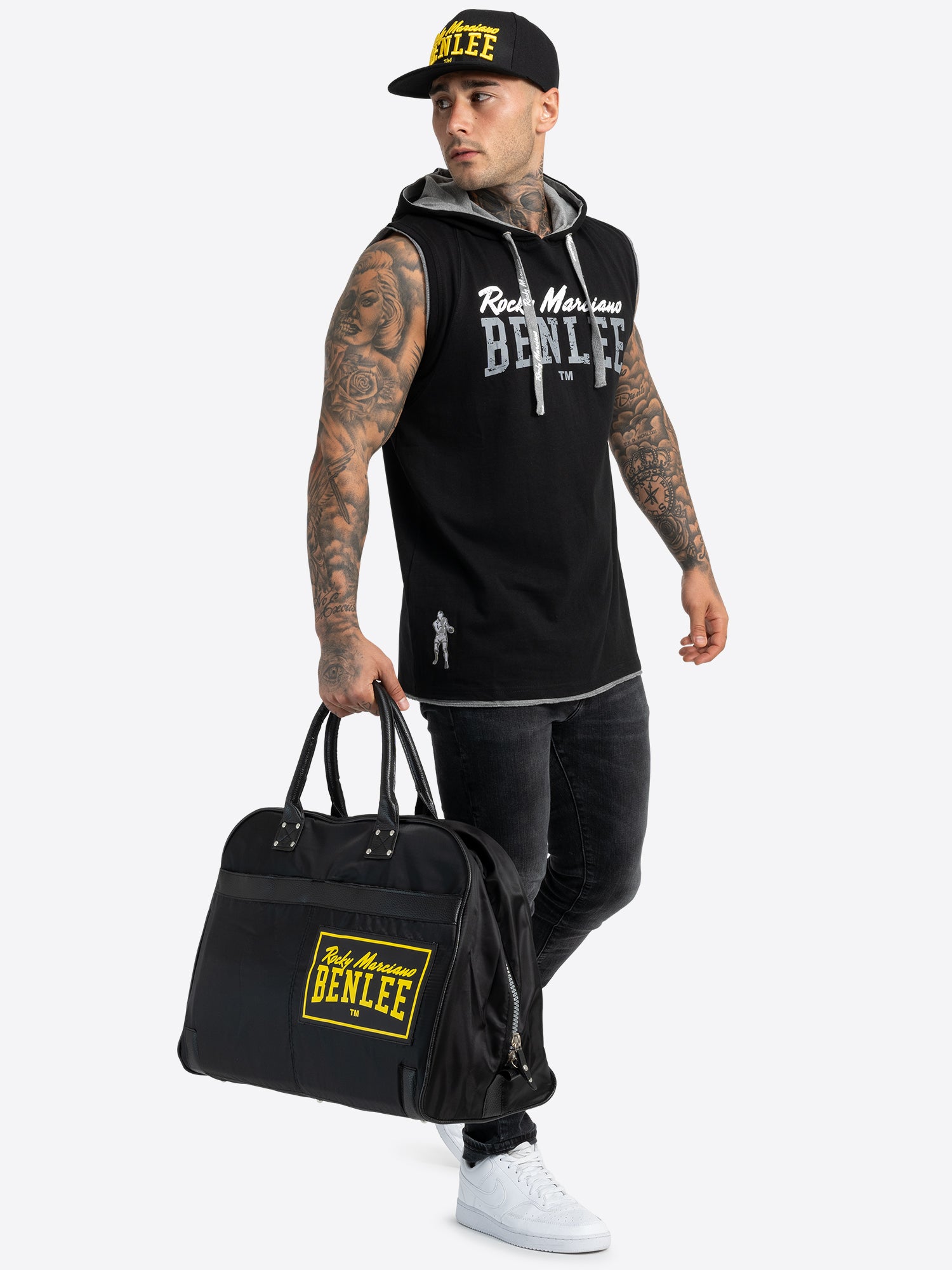benlee-gymbag-sporttasche-retro-boxtasche-54-x-32-x-34-cm-mit-meshfach image 2