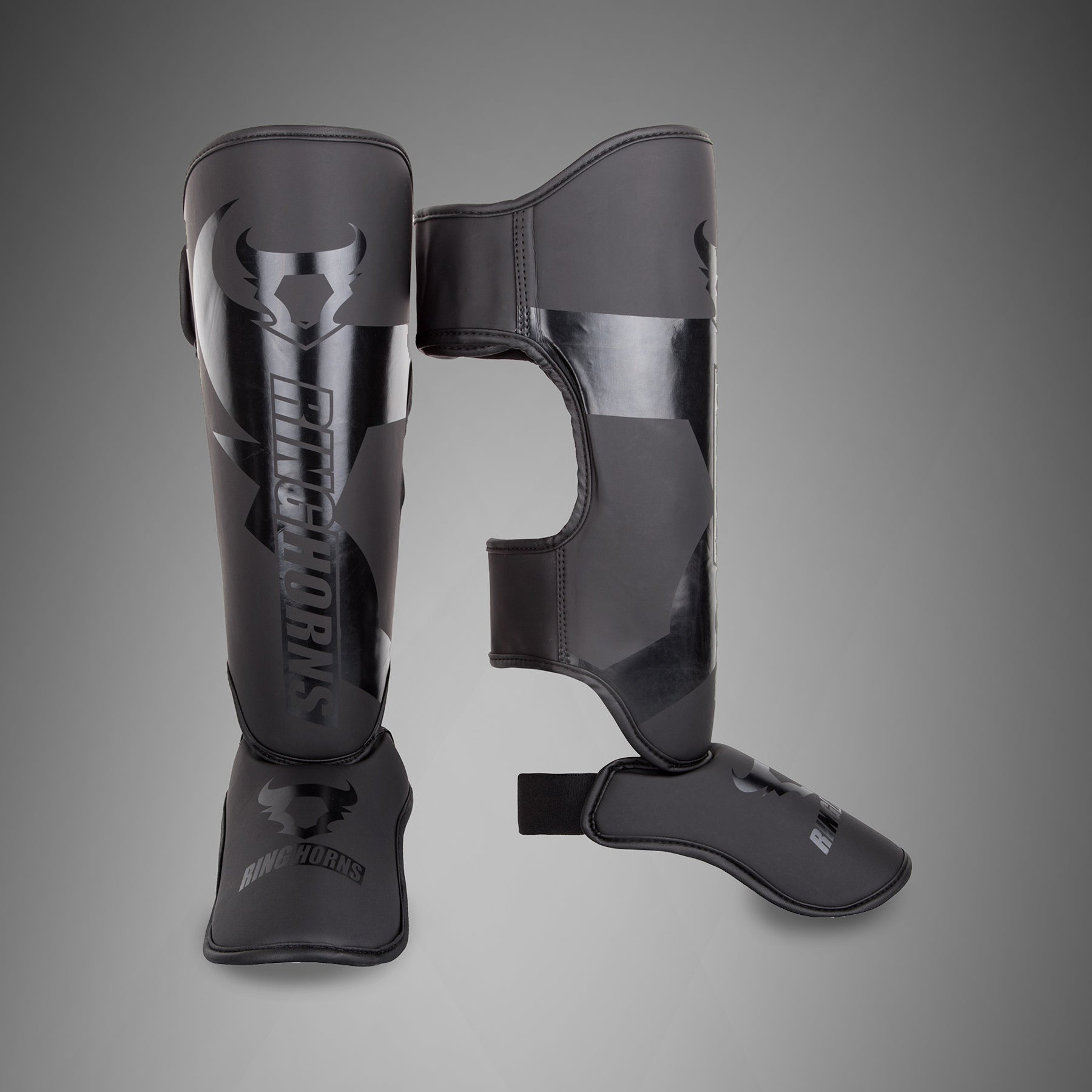 ringhorns-charger-by-venum-schienbeinschoner-mit-fu-schutz-schwarz-schwarz image 1