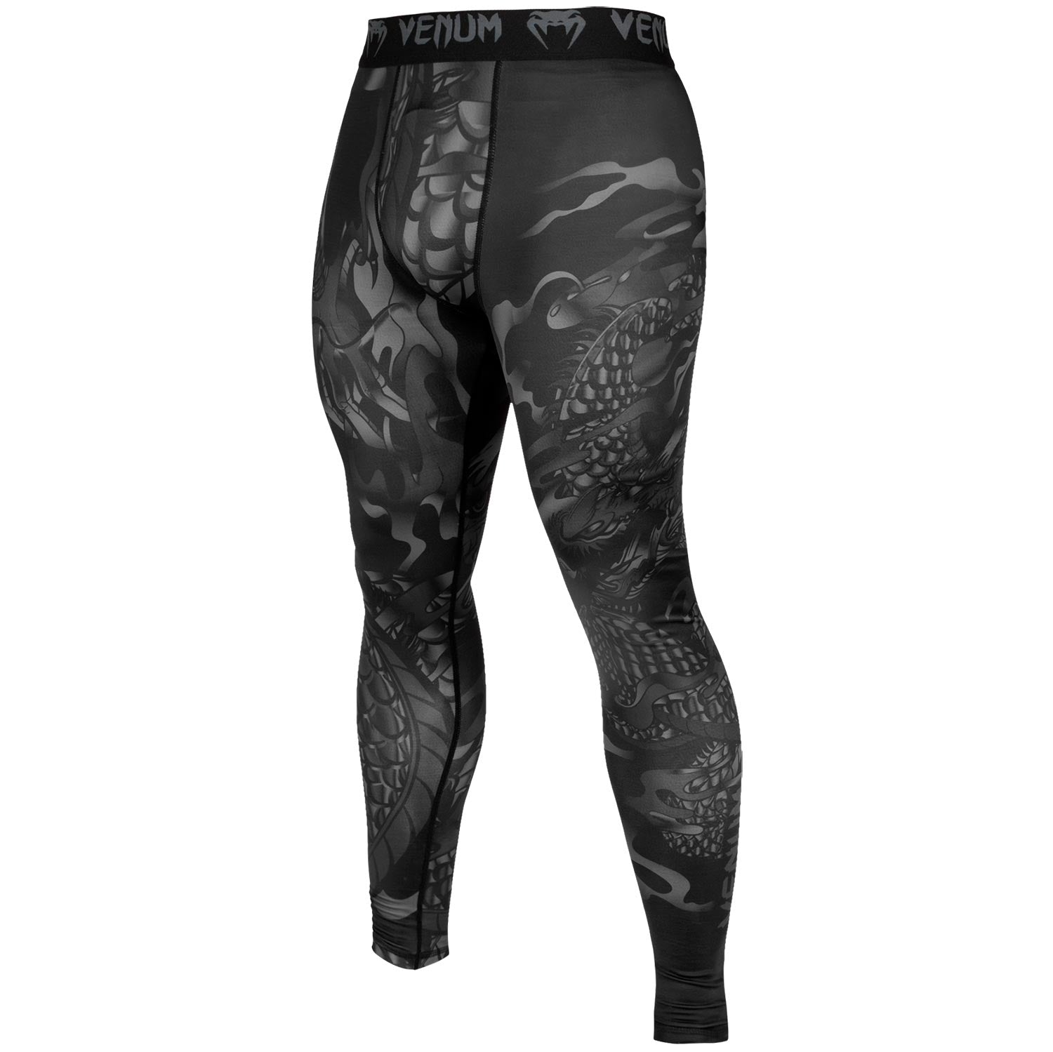 venum-dragon-s-flight-kompressionshose-schwarz-schwarz image 2