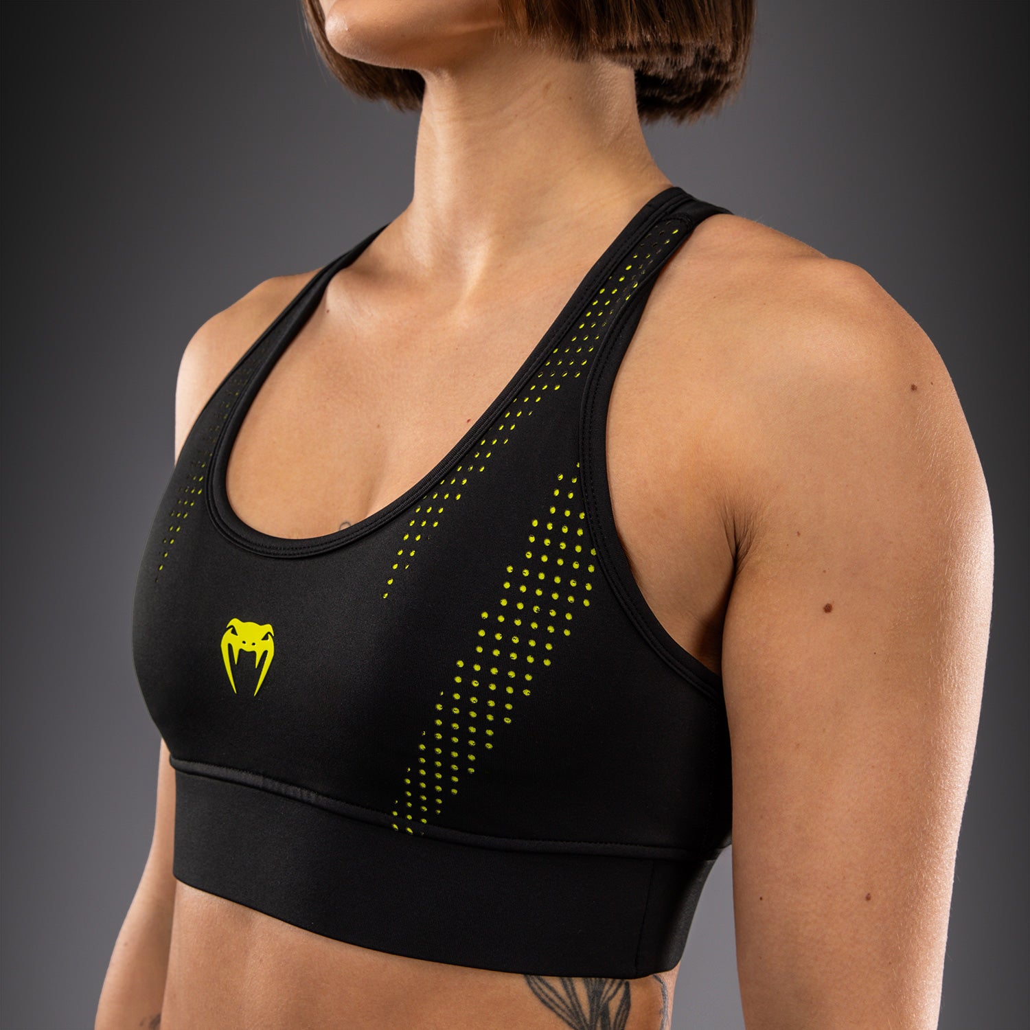 venum-lazer-sport-bh-f-r-damen-schwarz-gelb image 4