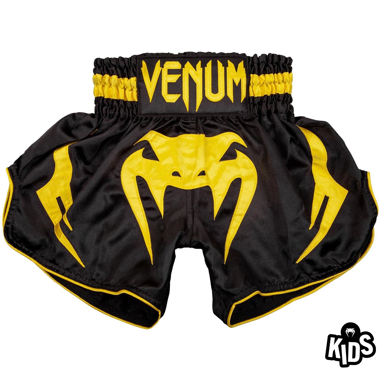 venum-bangkok-inferno-muay-thai-shorts-kinder-schwarz-gelb image 1
