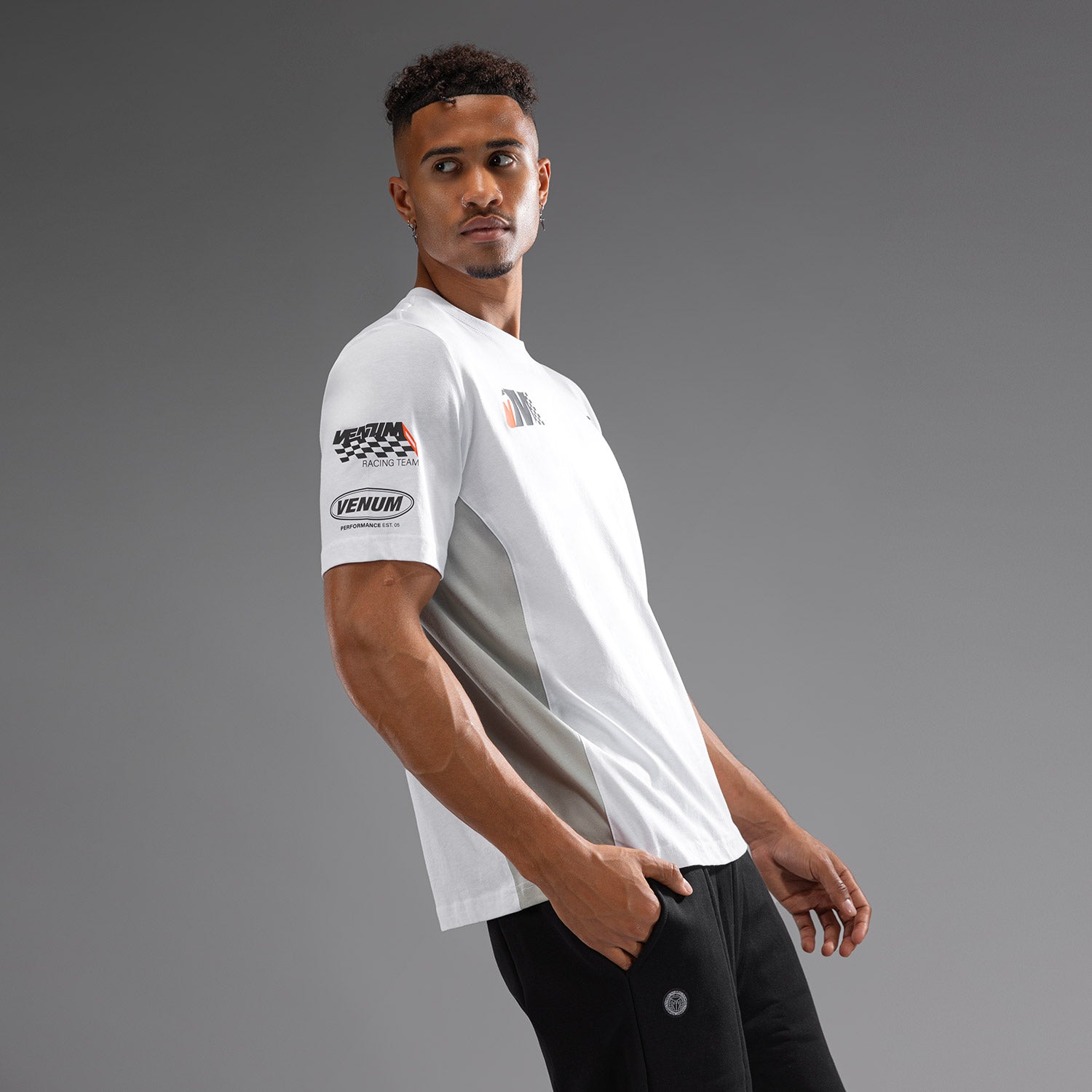 venum-motorsport-t-shirt-schnee-wei image 4