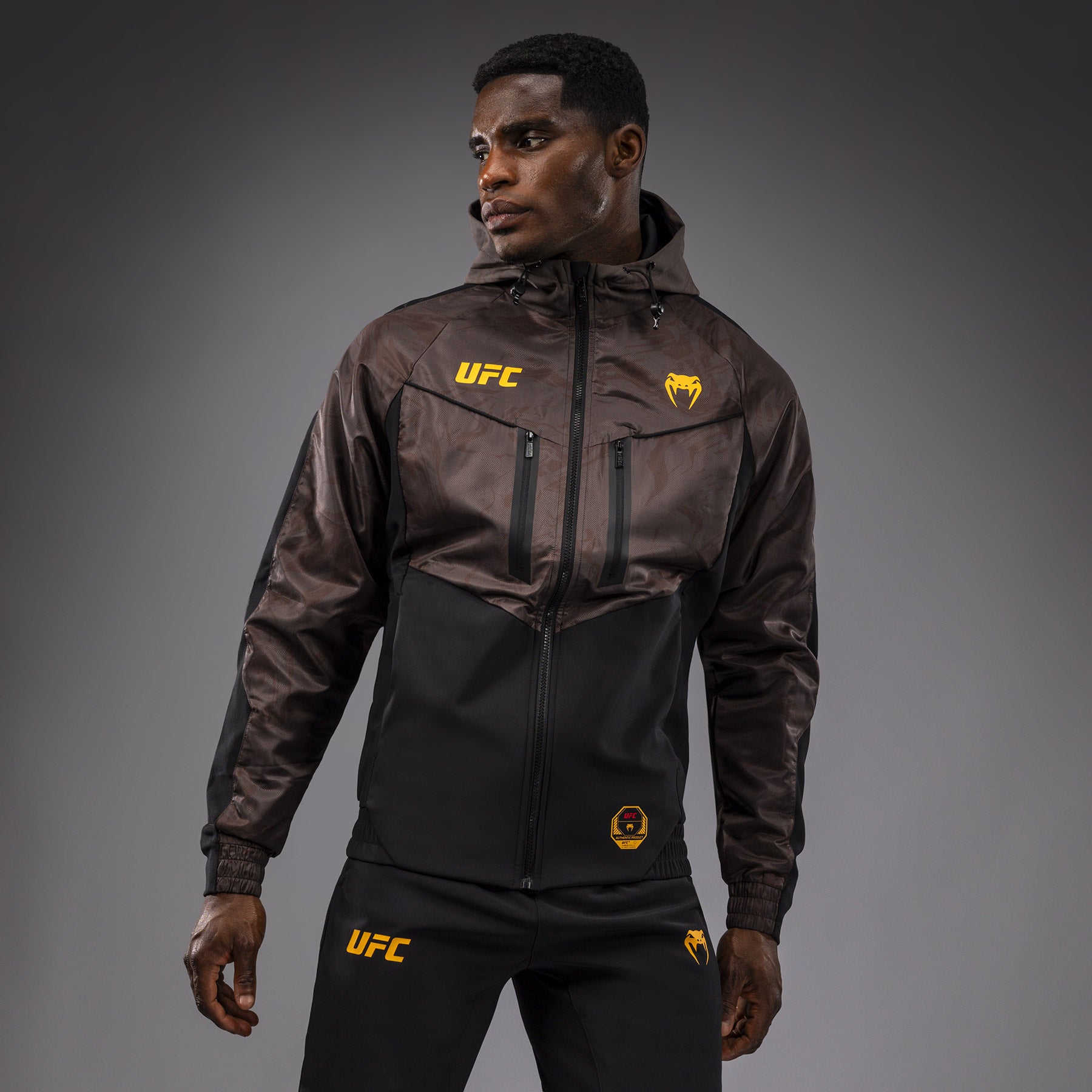 venum-ufc-fusion-by-venum-fight-week-zip-hoodie-herren-erdiges-braun image 1