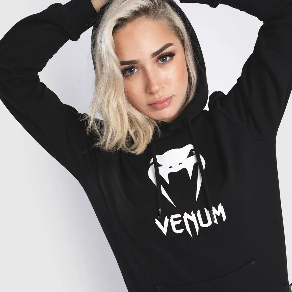 venum-classic-hooded-sweatshirt-damen-schwarz image 1