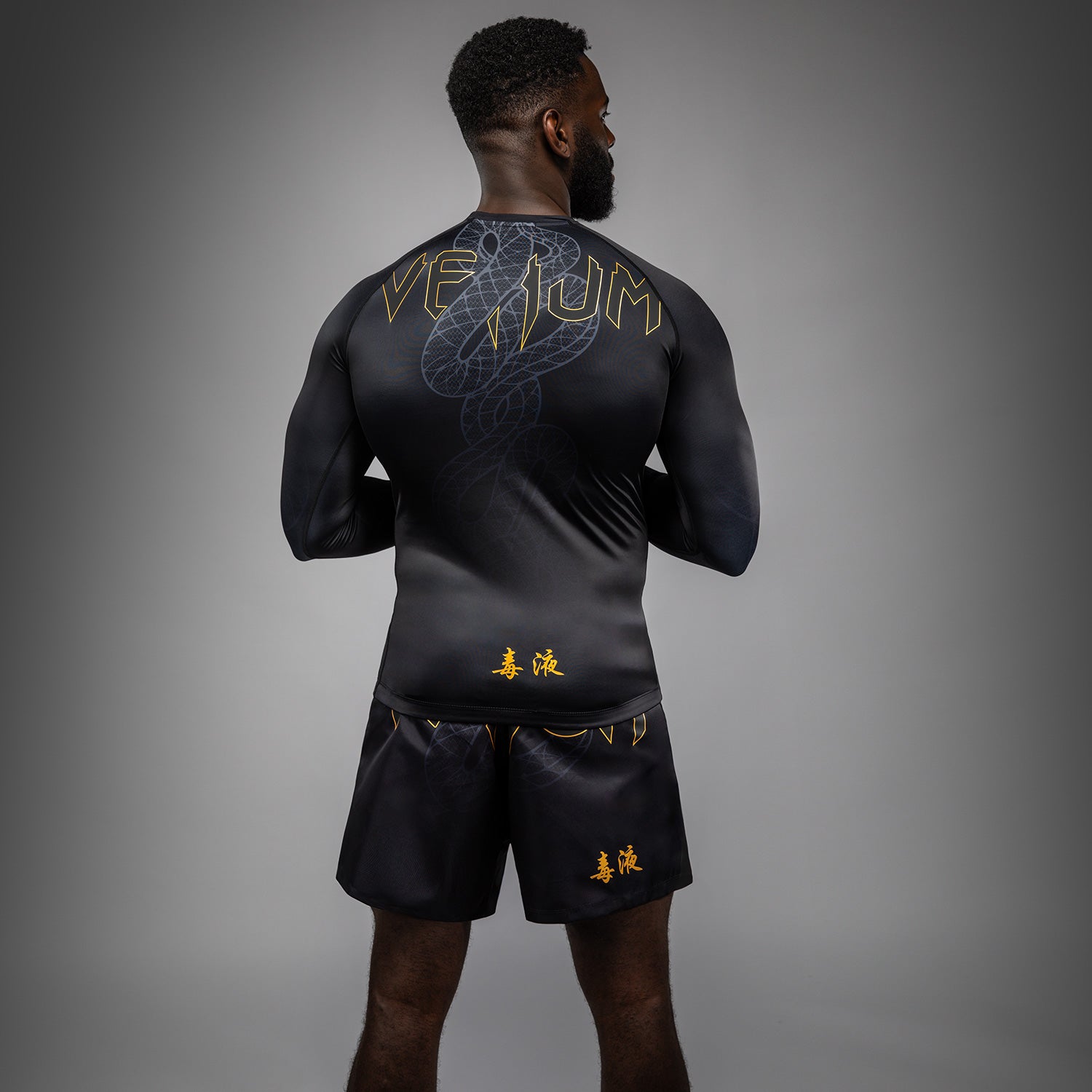 venum-serpenti-langarm-rashguard-schwarz-silber-gold-herren image 1