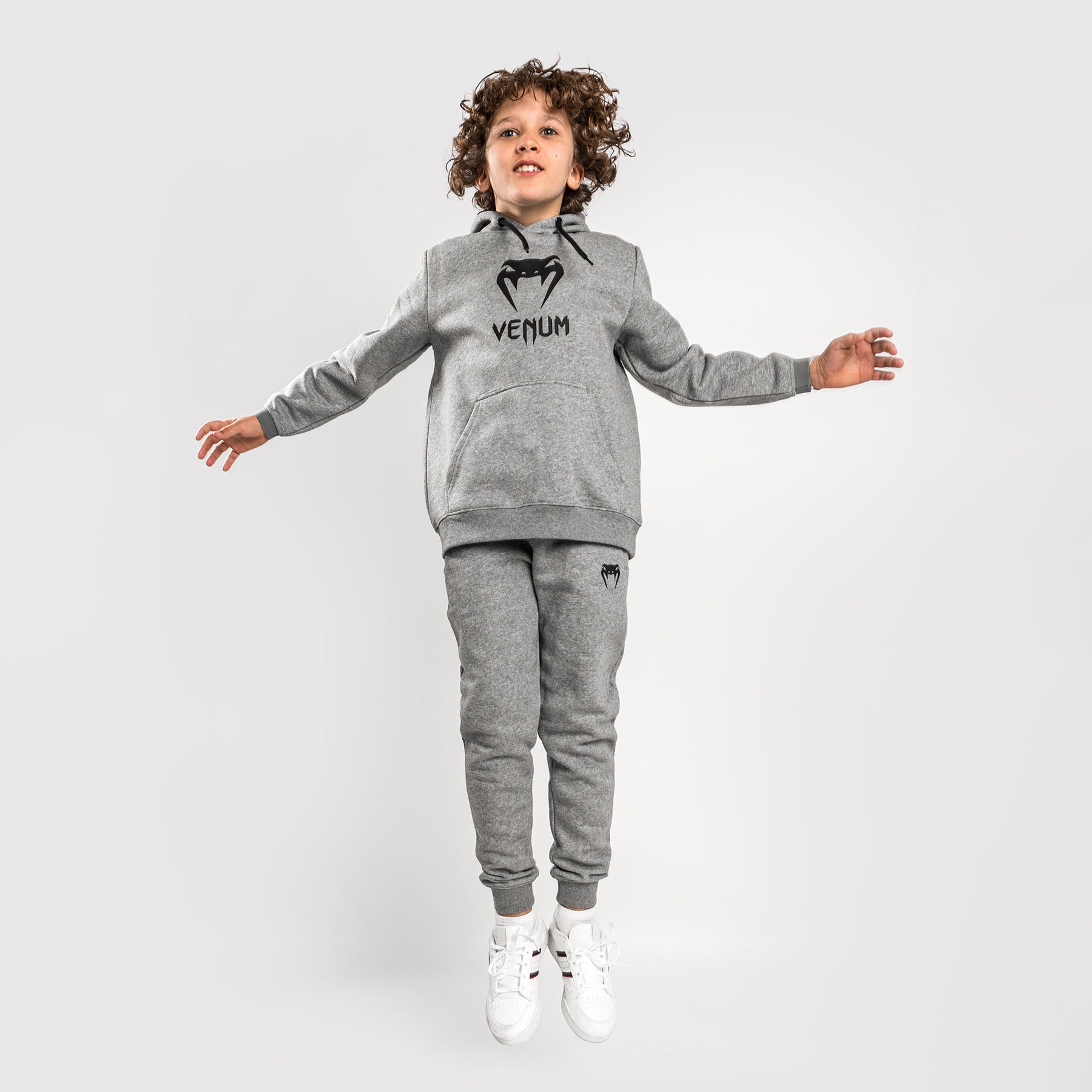 venum-classic-hoodie-kinder-hellgrau-meliert image 4