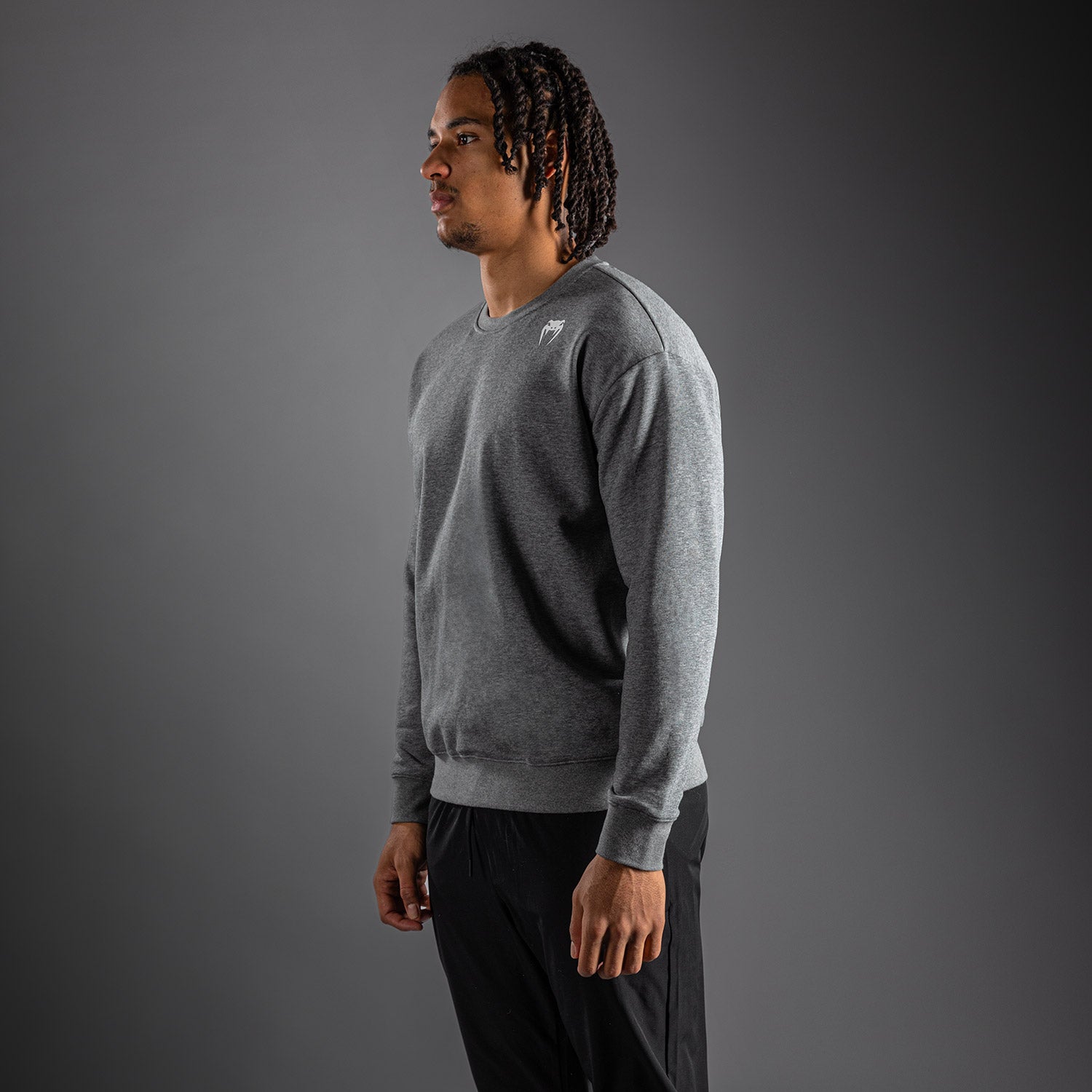 venum-lineup-fleece-sweatshirt-herren-grau-wei image 3