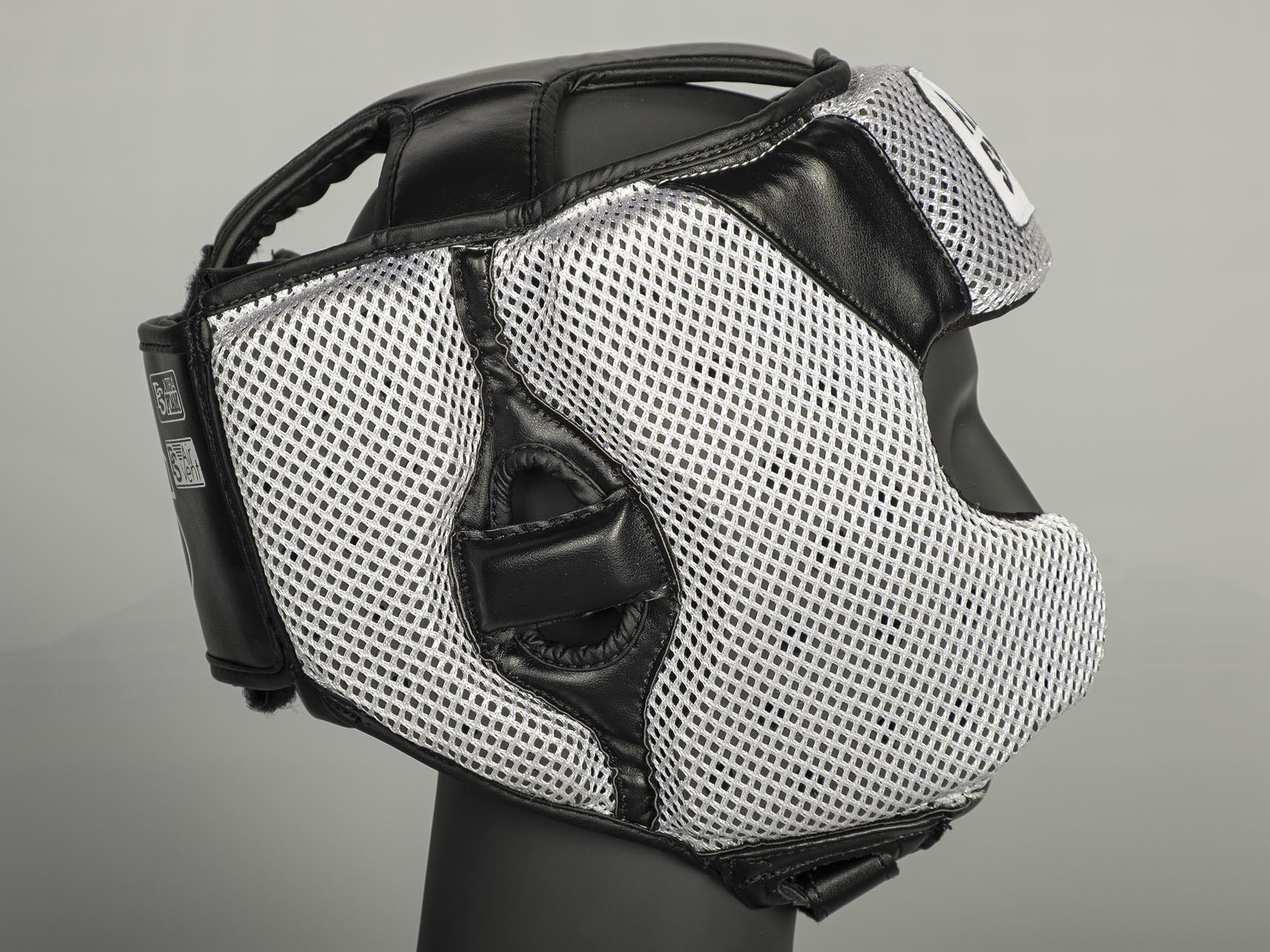 paffen-sport-star-mesh-kopfschutz-sparring-psairvent-mesh-schwarz-rot-s-m-bis-l- image 2