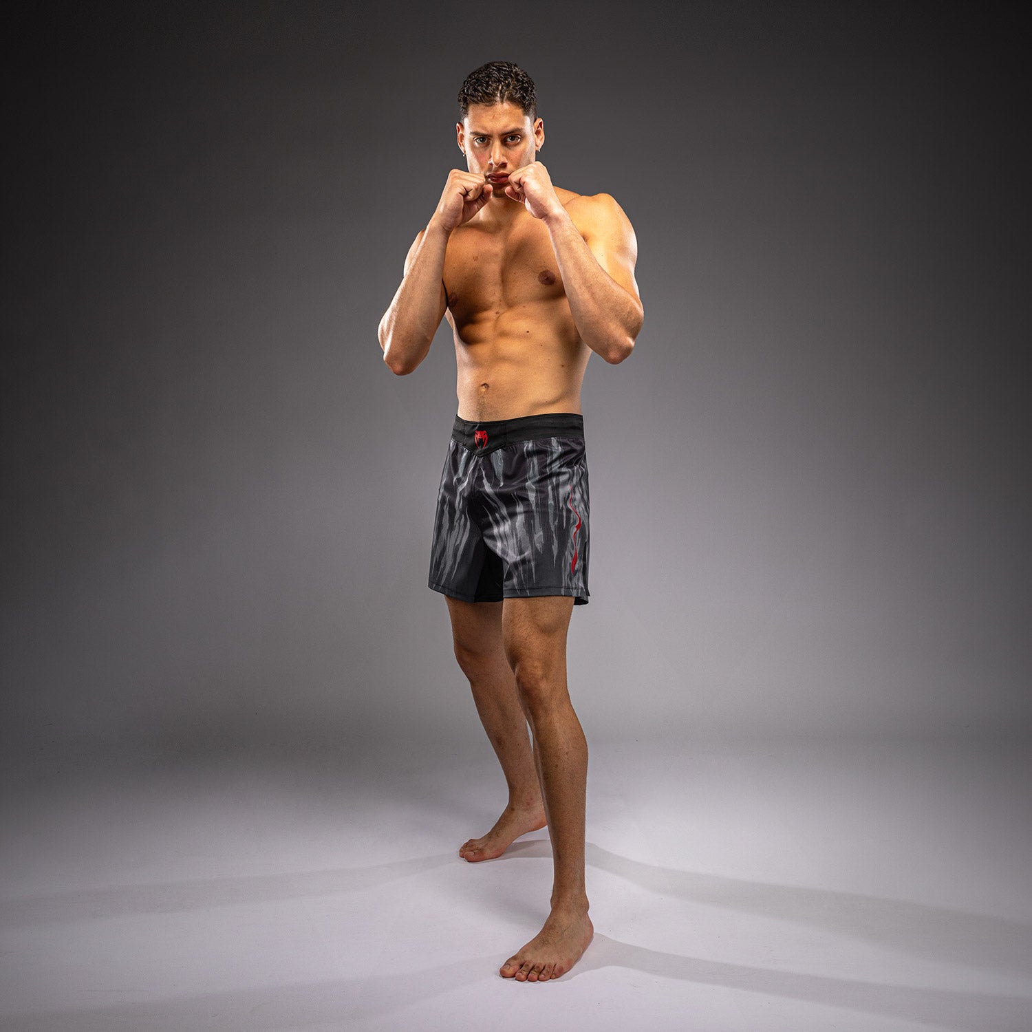 venum-demon-fightshorts-schwarz-grau-herren image 2