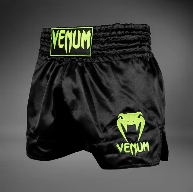 venum-classic-muay-thai-shorts-schwarz-neongelb image 1