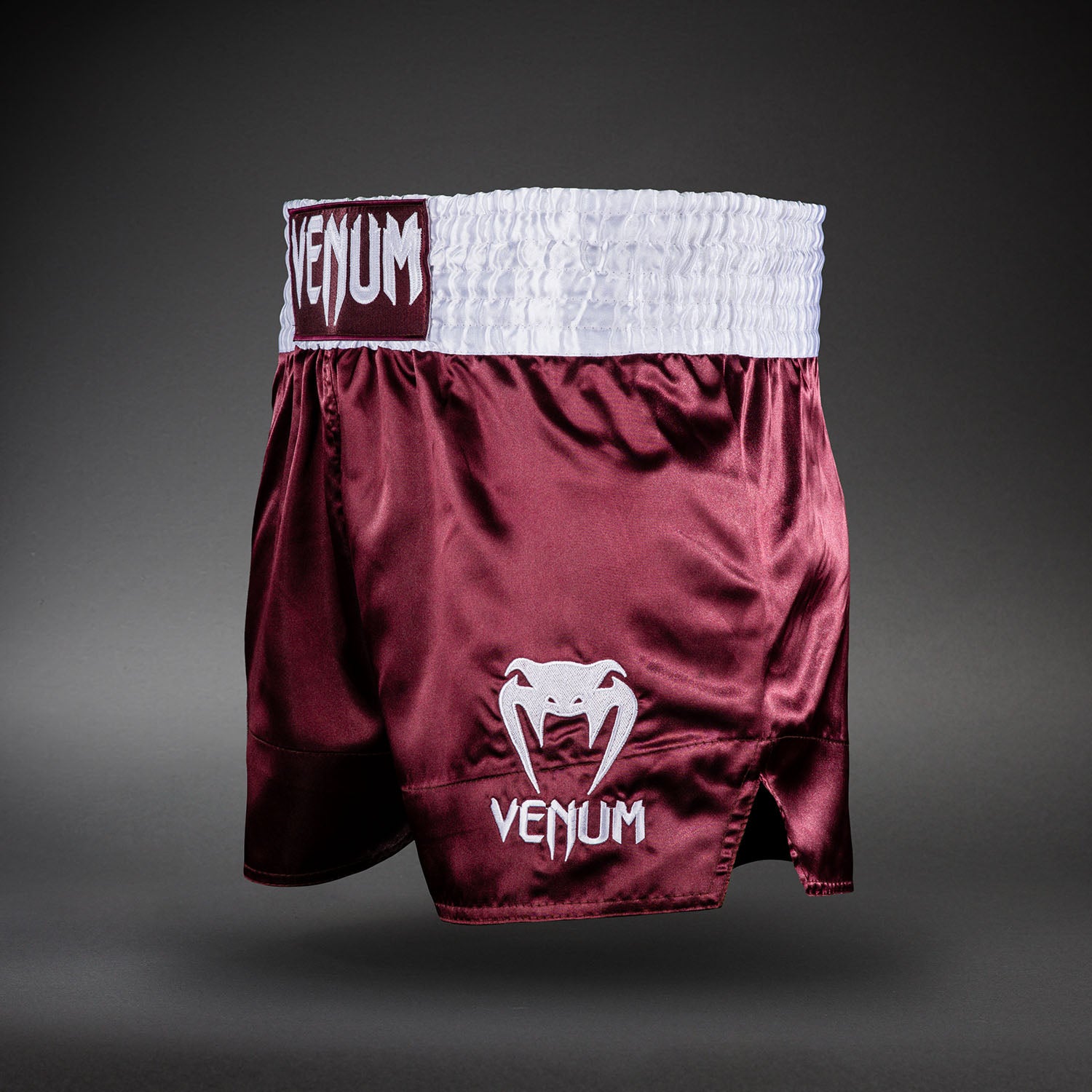 venum-classic-muay-thai-shorts-unisex-burgunder image 2