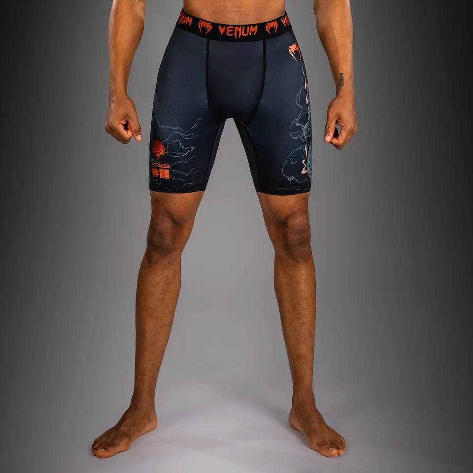 venum-thunder-dragon-kompressionsshort-schwarz-grau-kupfer image 1