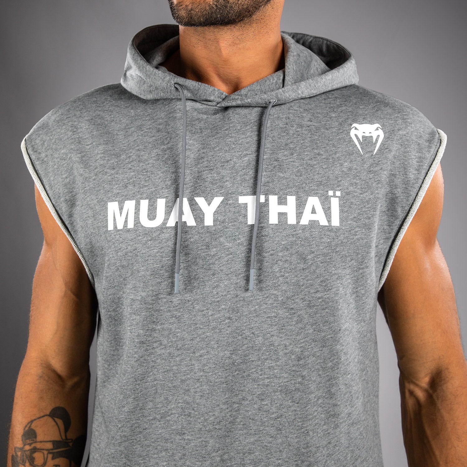 venum-muay-thai-vt-rmelloser-hoodie-herren-meliert-grau image 5