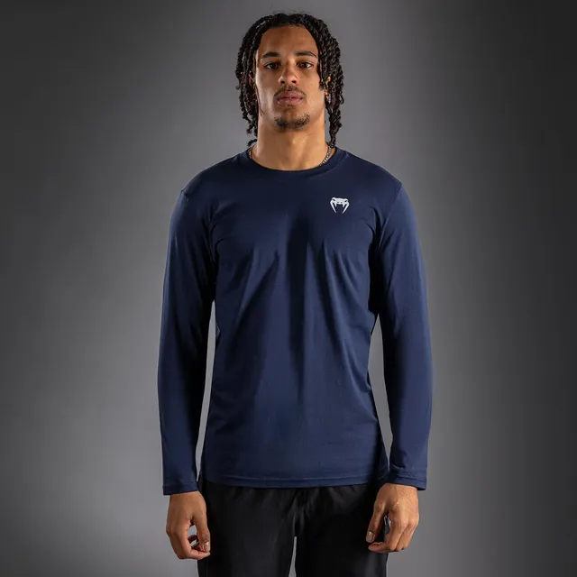 venum-lineup-langarm-t-shirt-herren-marineblau-wei image 1